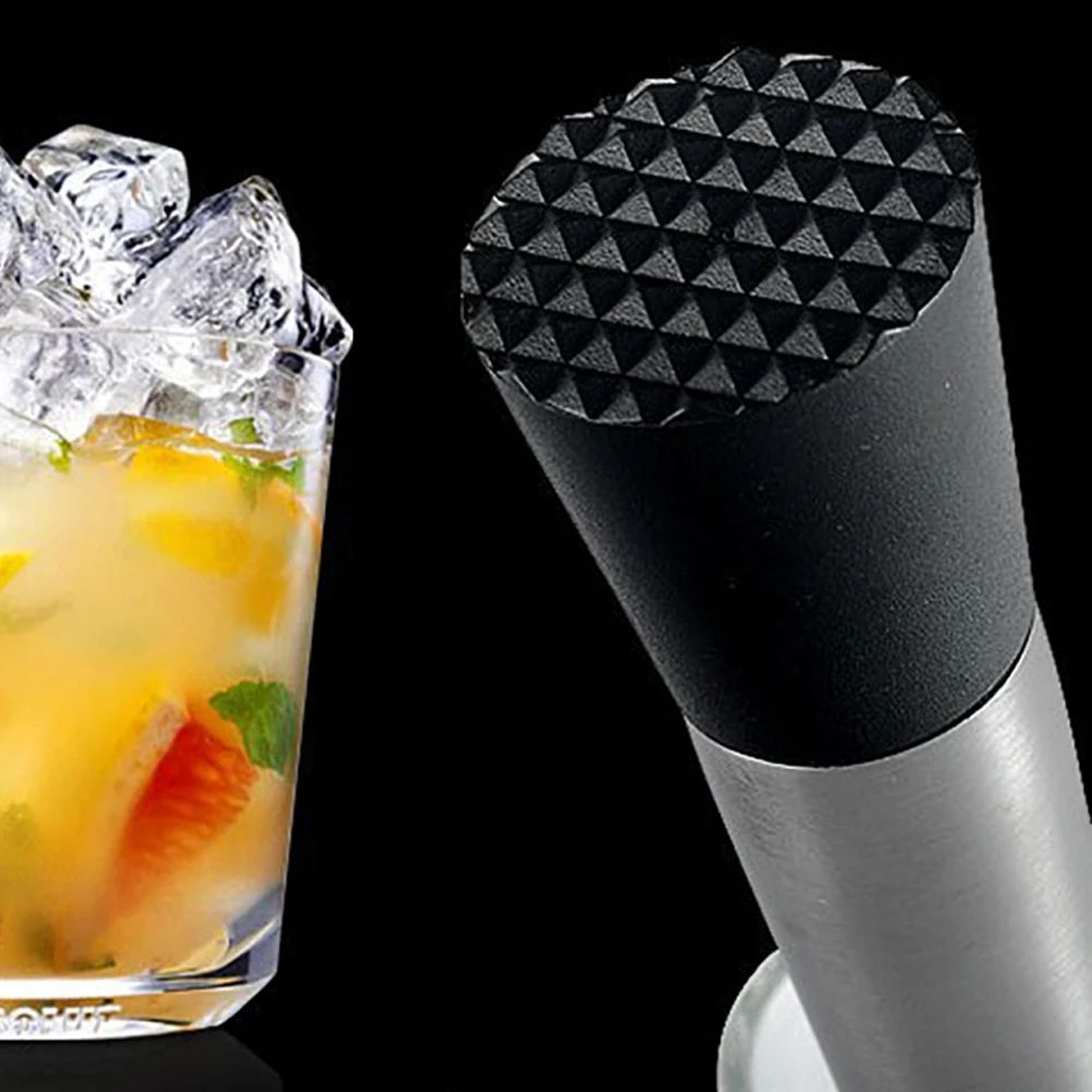 Steel Cocktail Muddler  Mixing Stick  Manual Ice Crusher For Homemade Drinks Cocktail Preparation   3