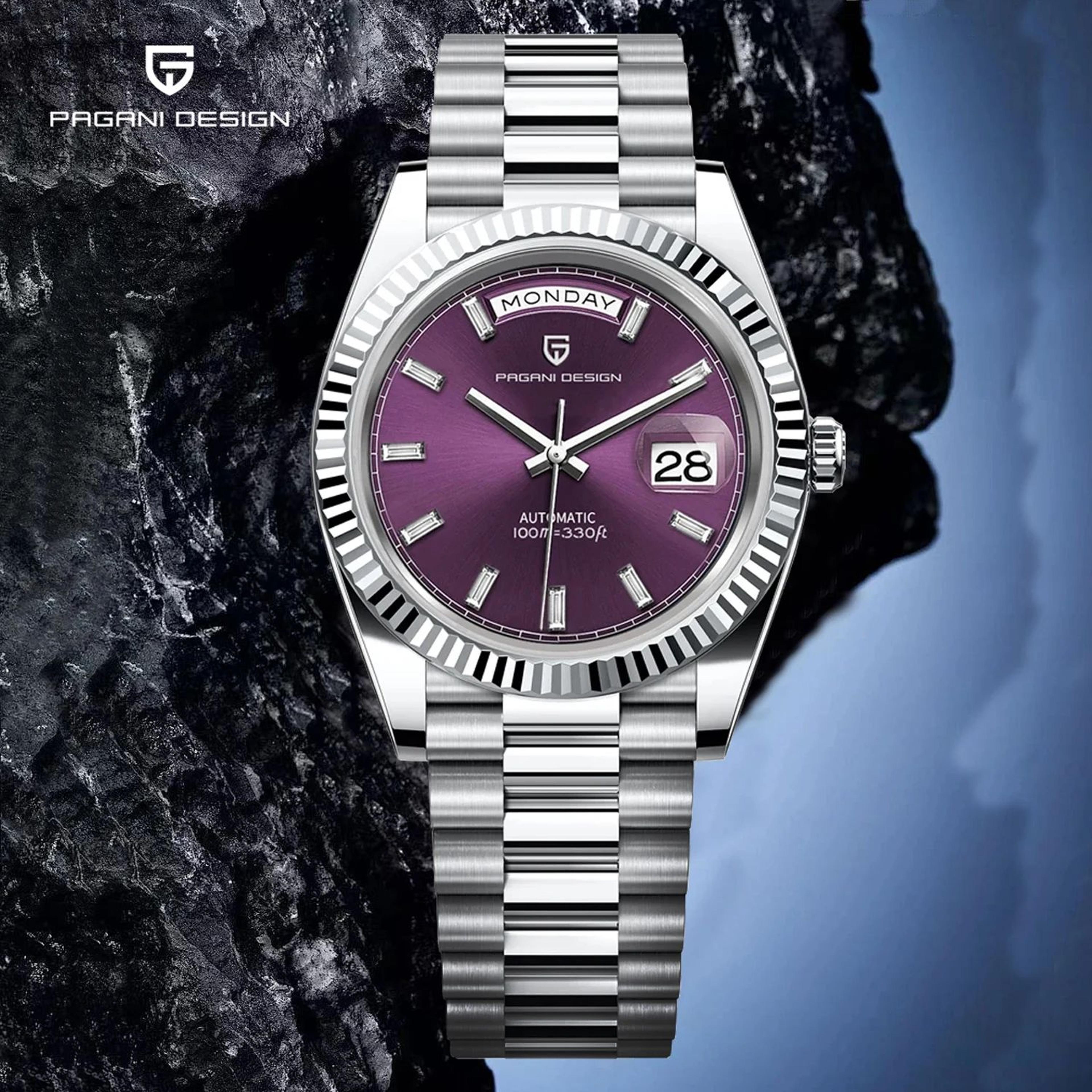 men's automatic watch – nh36a mechanical movement with ar sapphire crystal for refined daily style and dress occasions