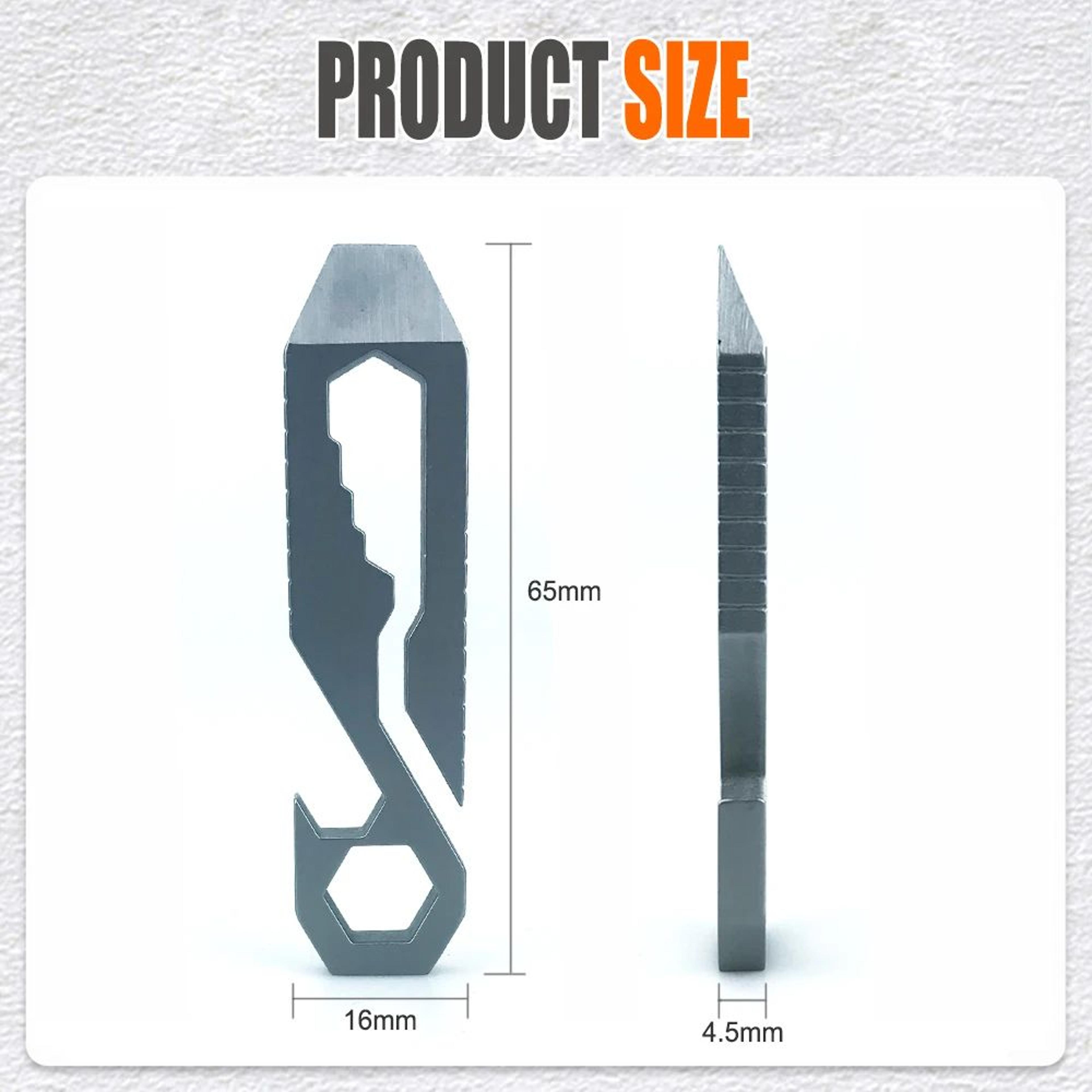 7in1 Stainless Steel Wrench  Portable Bottle Opener  Compact Outdoor Multitool For Camping Hiking A 5