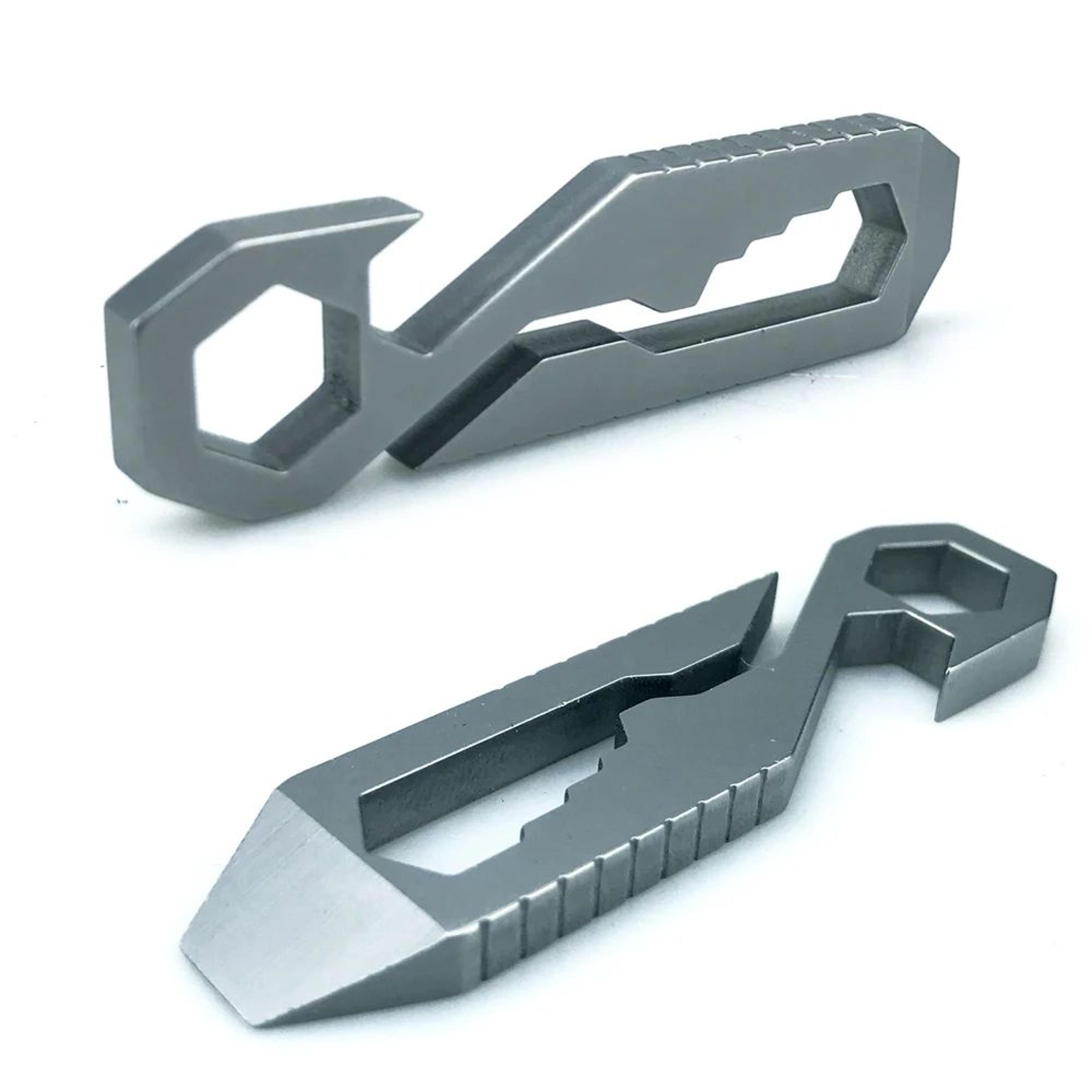 7in1 Stainless Steel Wrench  Portable Bottle Opener  Compact Outdoor Multitool For Camping Hiking A 1