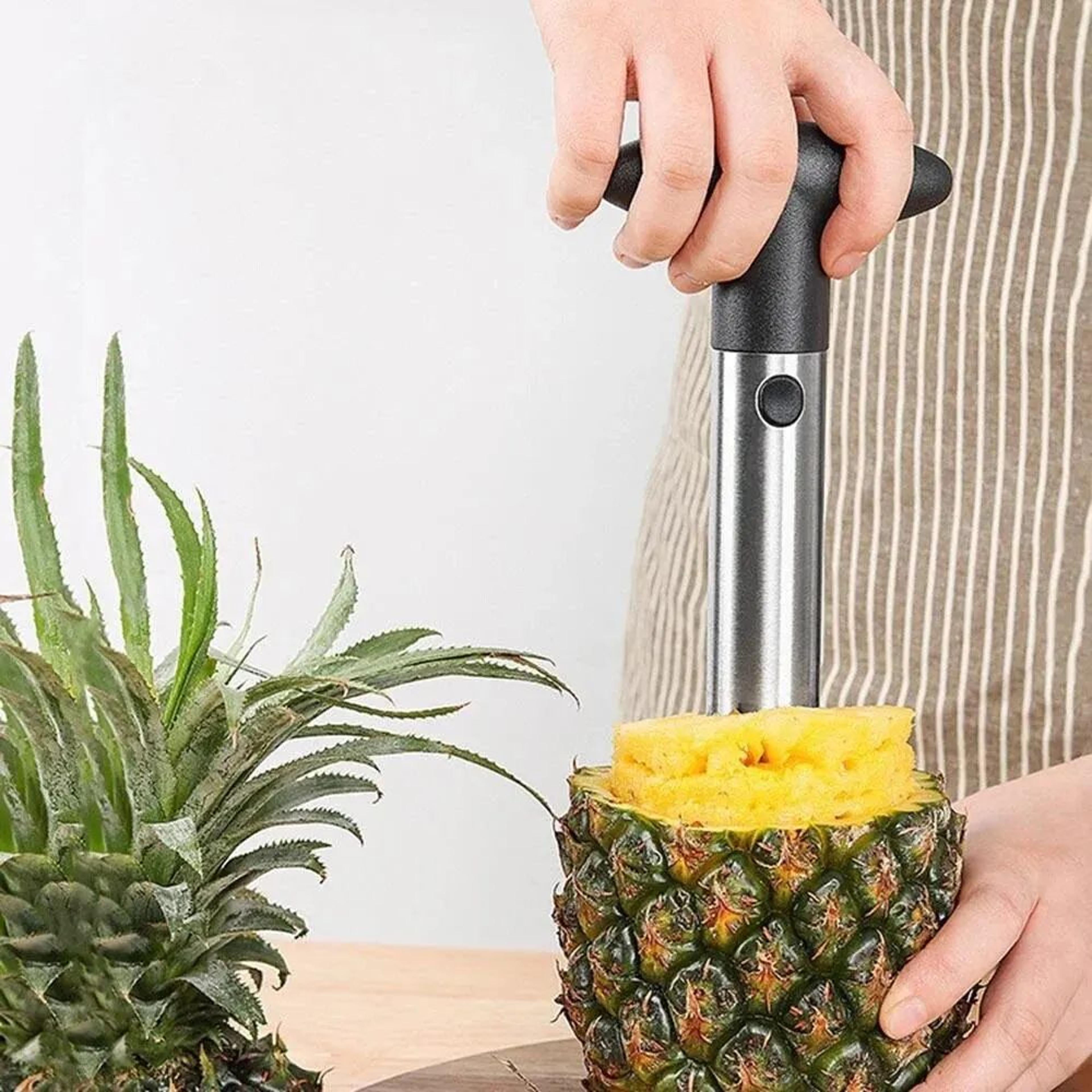 Pineapple Corer  Slicer  304 Stainless Steel Fruit Tool With Ergonomic Grip For Easy Spiral Rings A 1