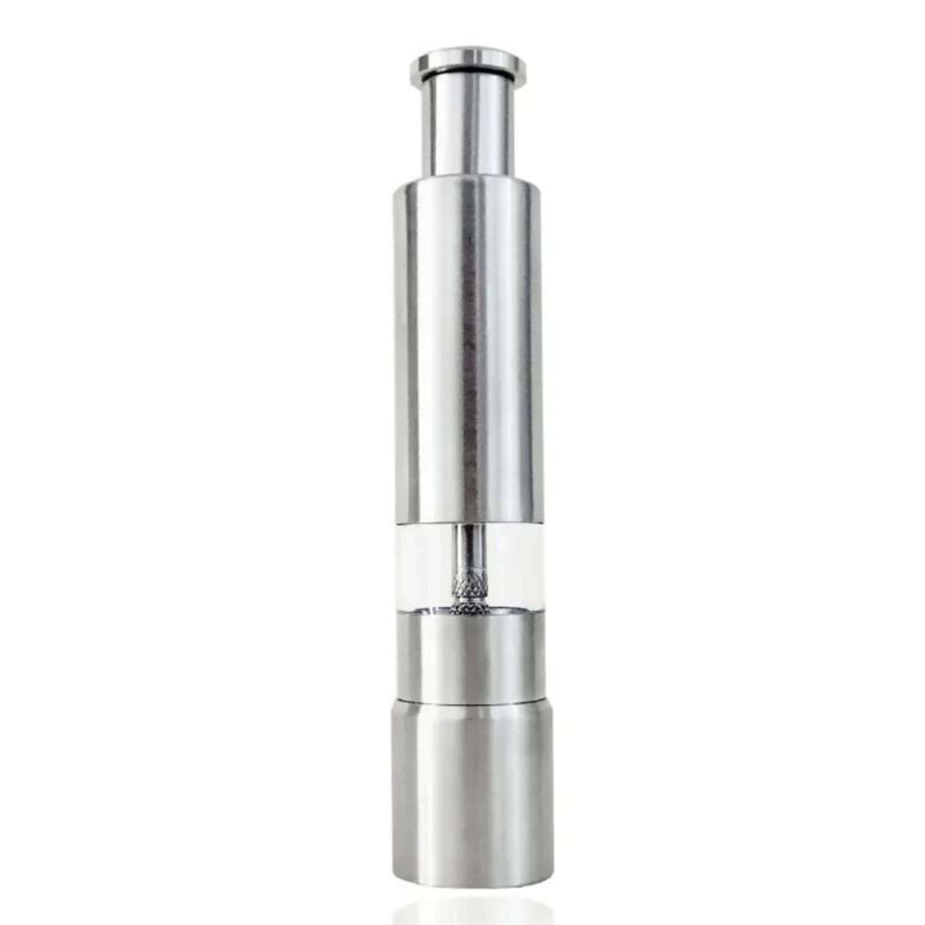 Thumb Press Pepper Mill  Portable Stainless Steel Manual Spice Grinder For Black Pepper Cumin BBQ   6