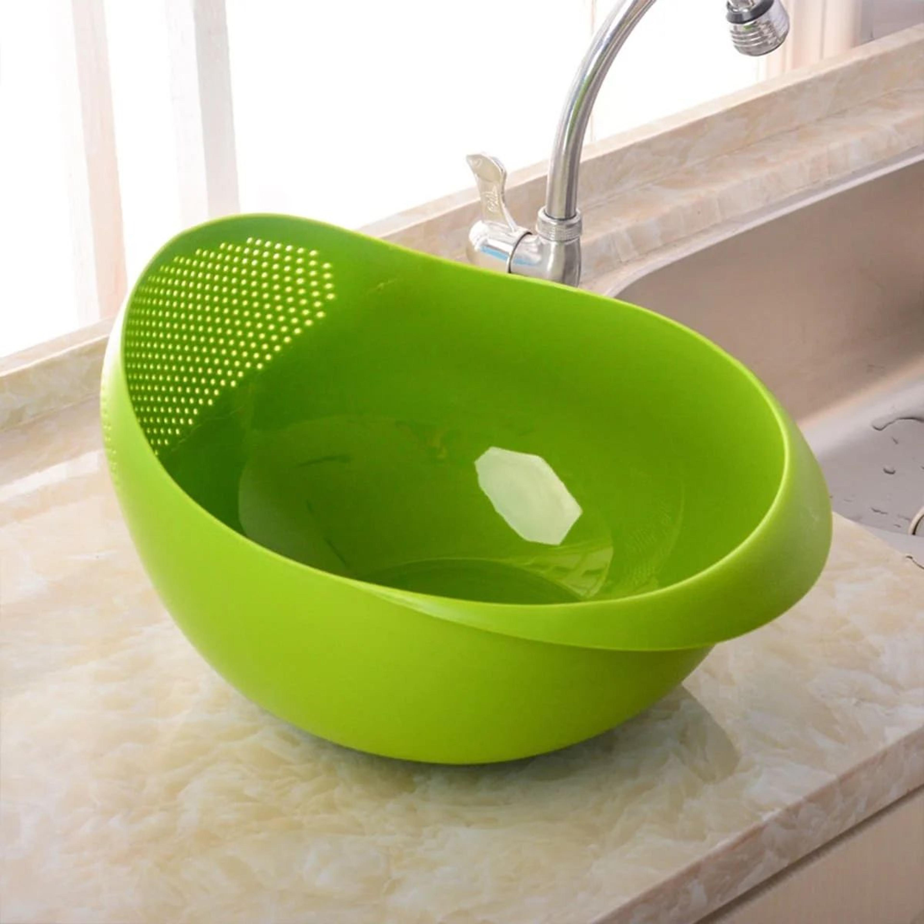 Rice Washing Drain Basket  Large PP Kitchen Strainer For Rinsing Rice Washing Produce And Convenien 5