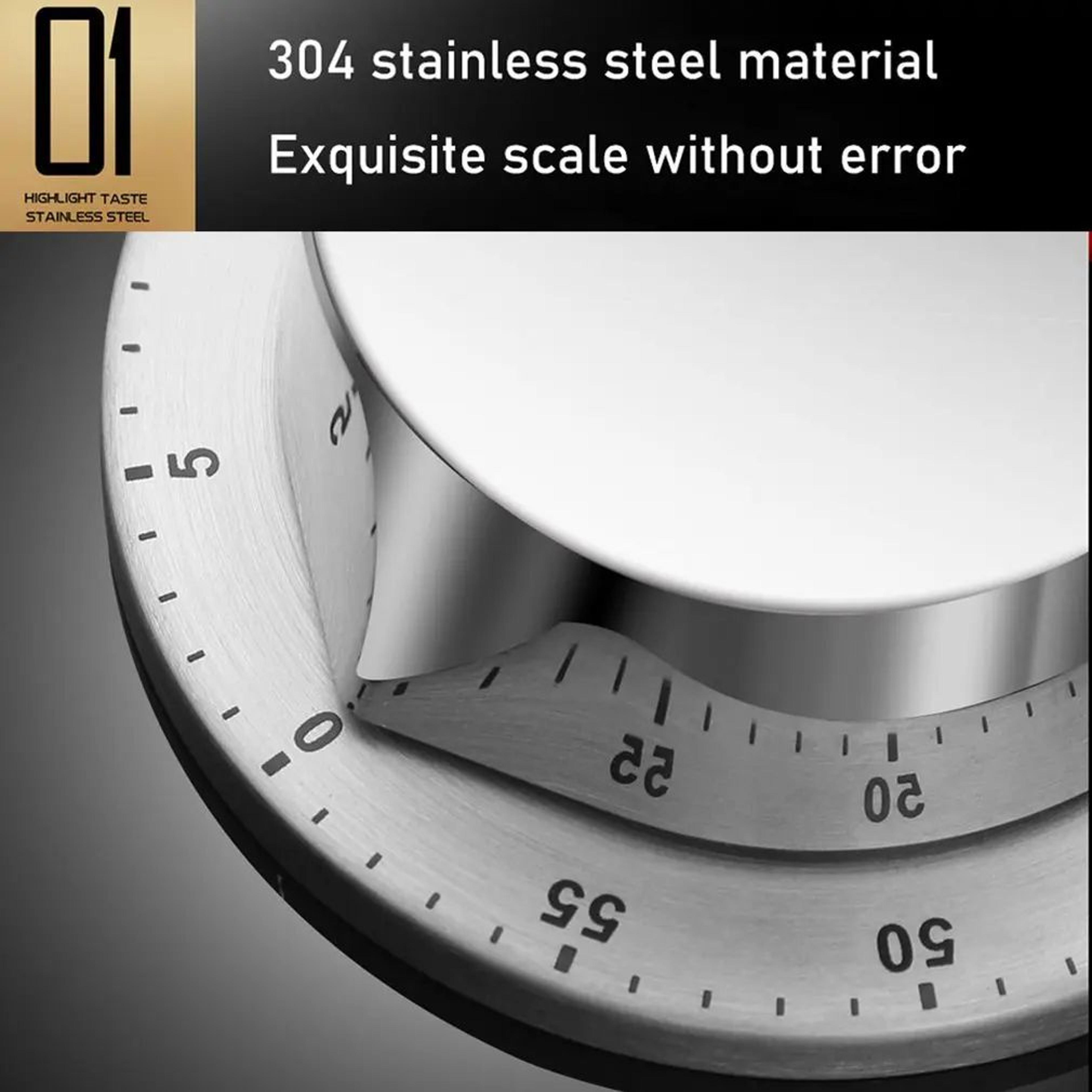 Magnetic Kitchen Timer  Mechanical Countdown Dial With Stainless Steel  ABS Body For Baking Cooking 1