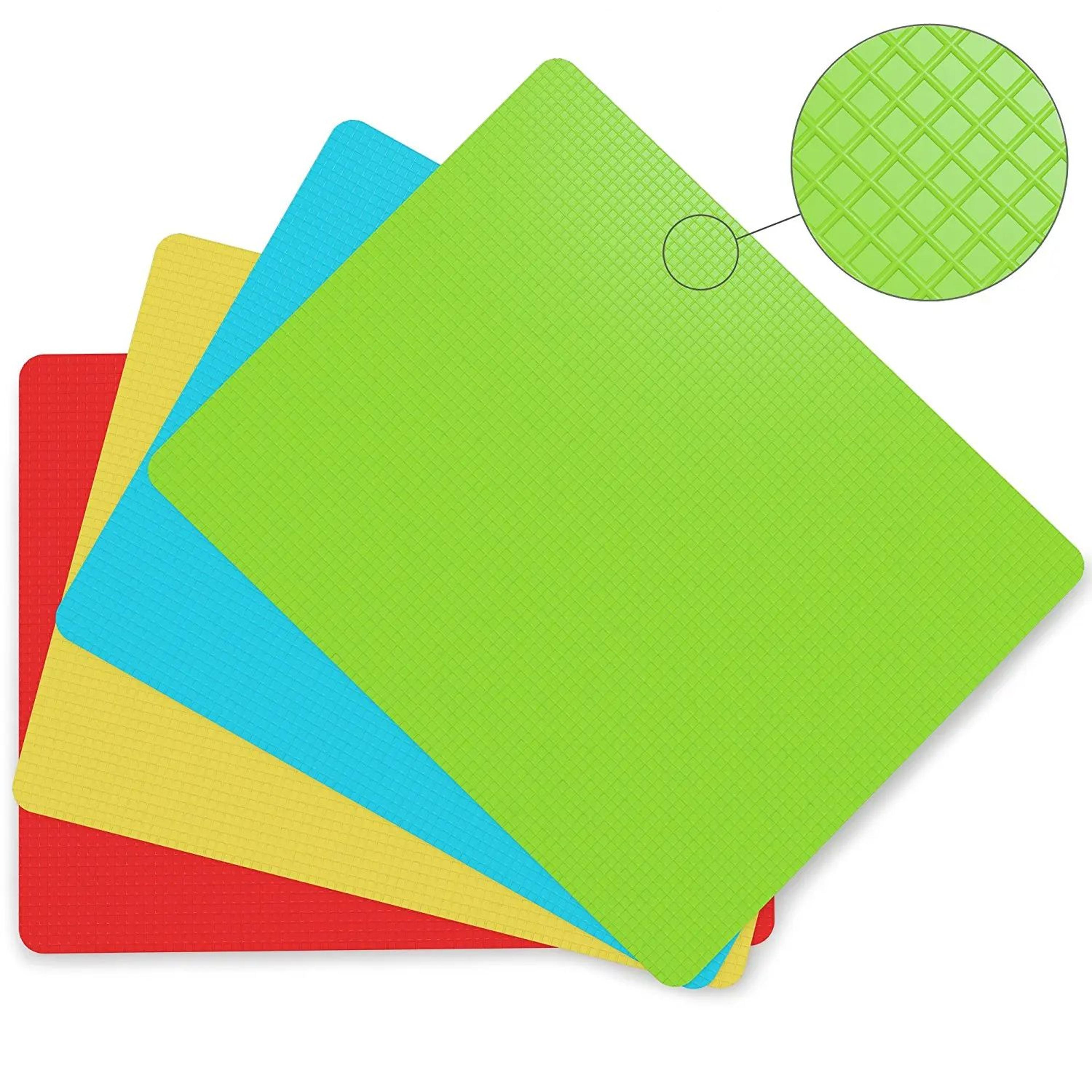 Flexible Cutting Mats  4pcs 15 X 12 In ColorCoded Plastic Boards With Food Icons For Organized Prep 2