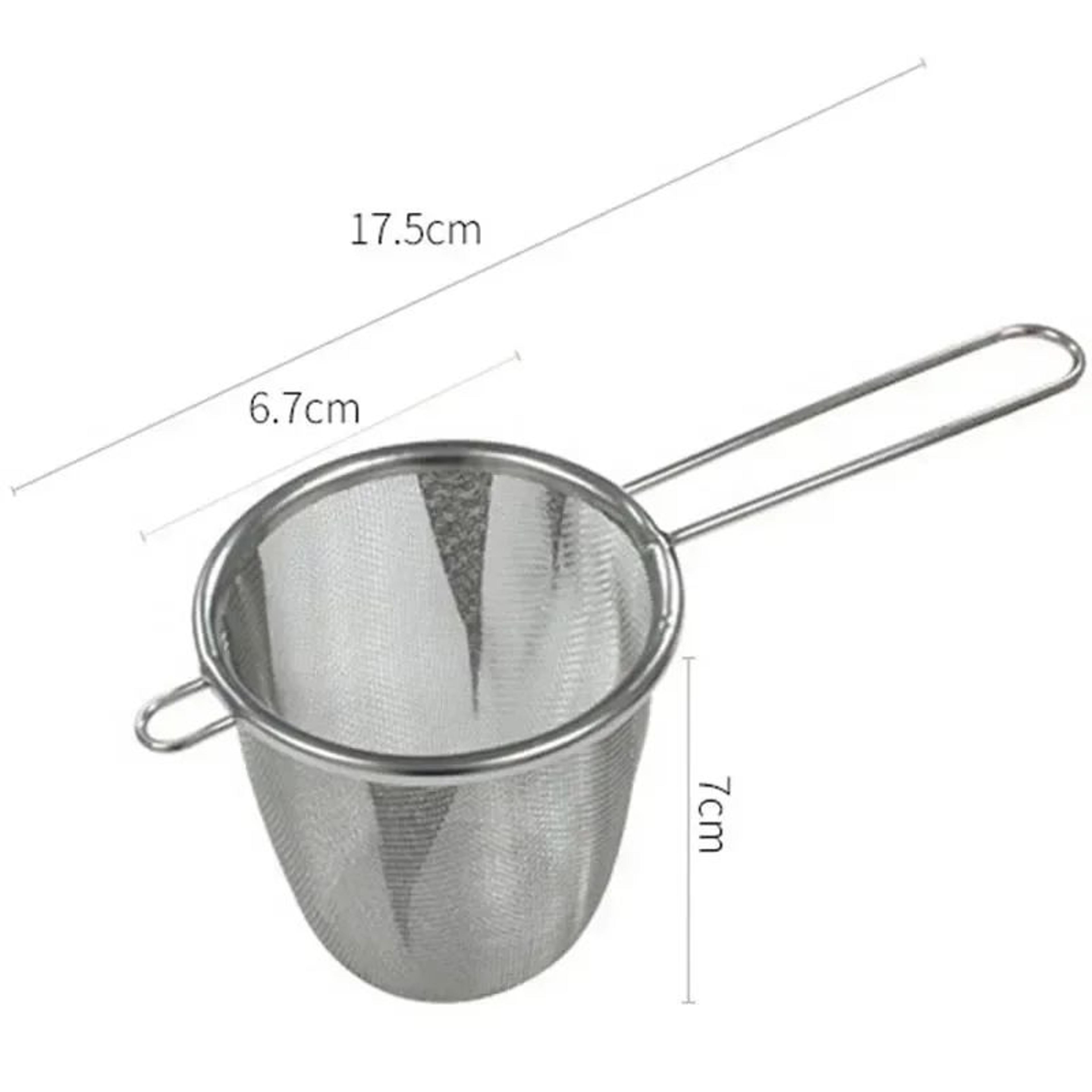 Stainless Steel Tea Strainer  Reusable Infuser With Handle  Sleek Polished Finish For Loose Leaf Te 5