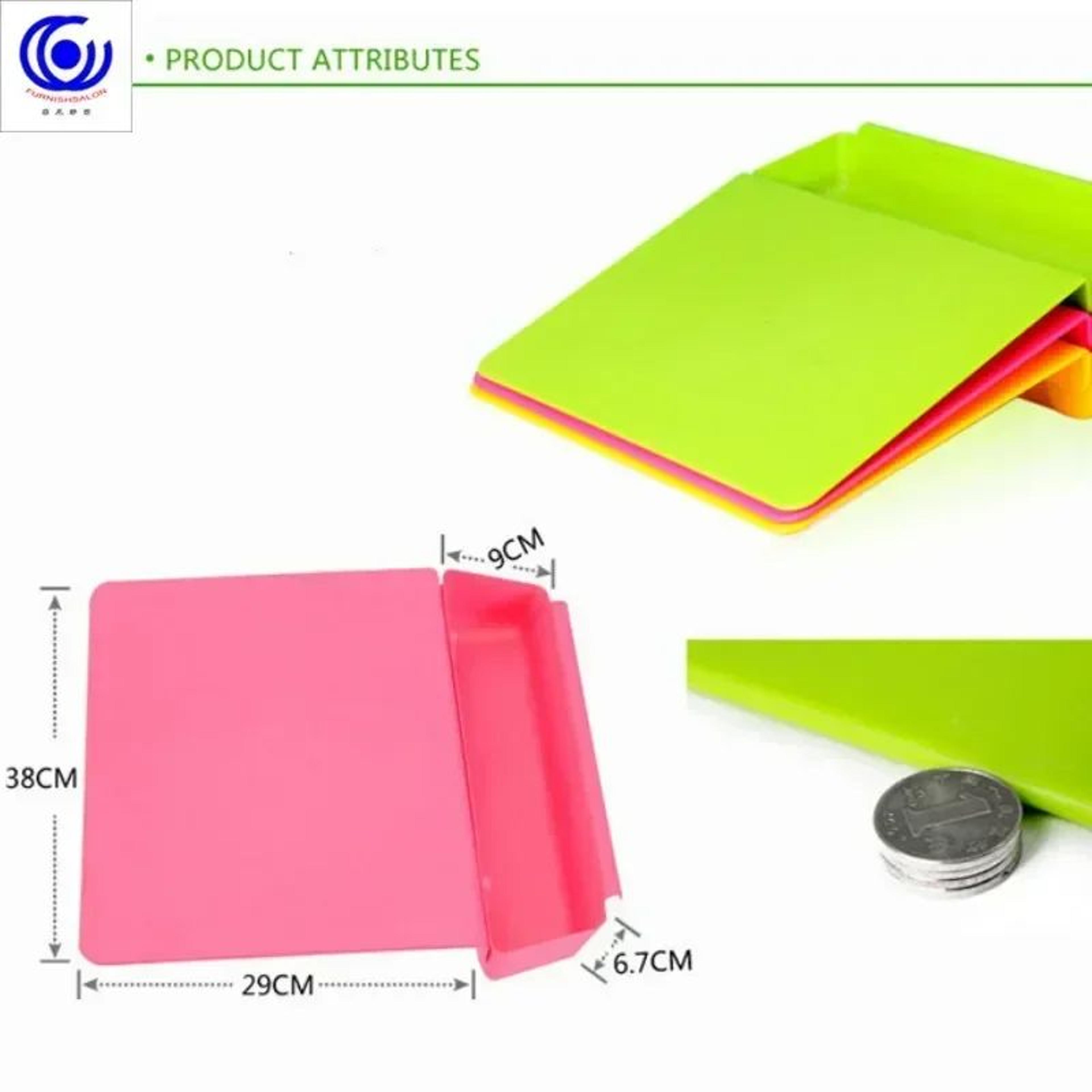 Cutting Board With Storage Basket  Sturdy PP Prep Surface With Detachable Tray  NonSlip Back For Fr 4