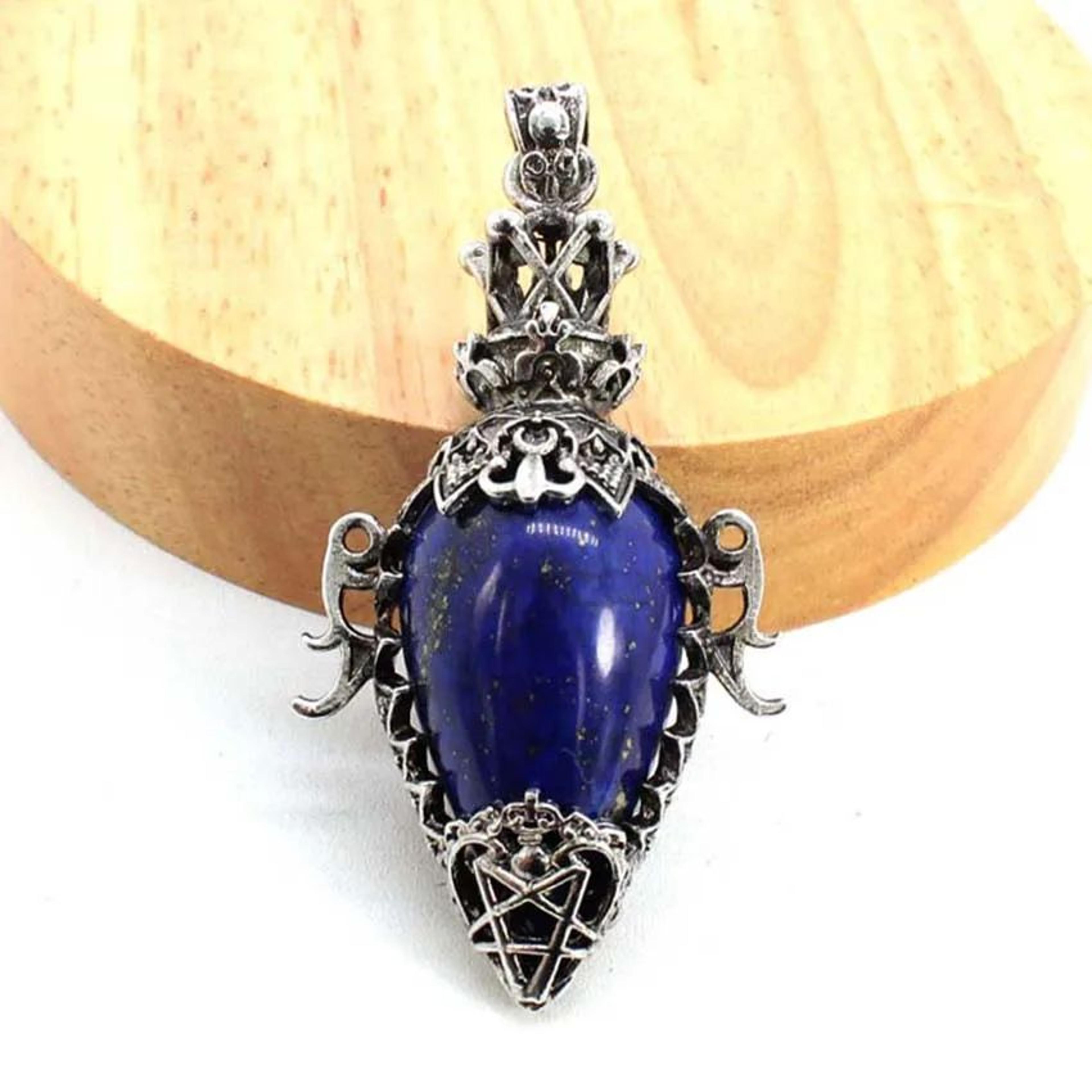 Water Drop Crystal Pendulum  Natural Amethyst Rose Quartz  Onyx Pendant With Antique Style For Dows