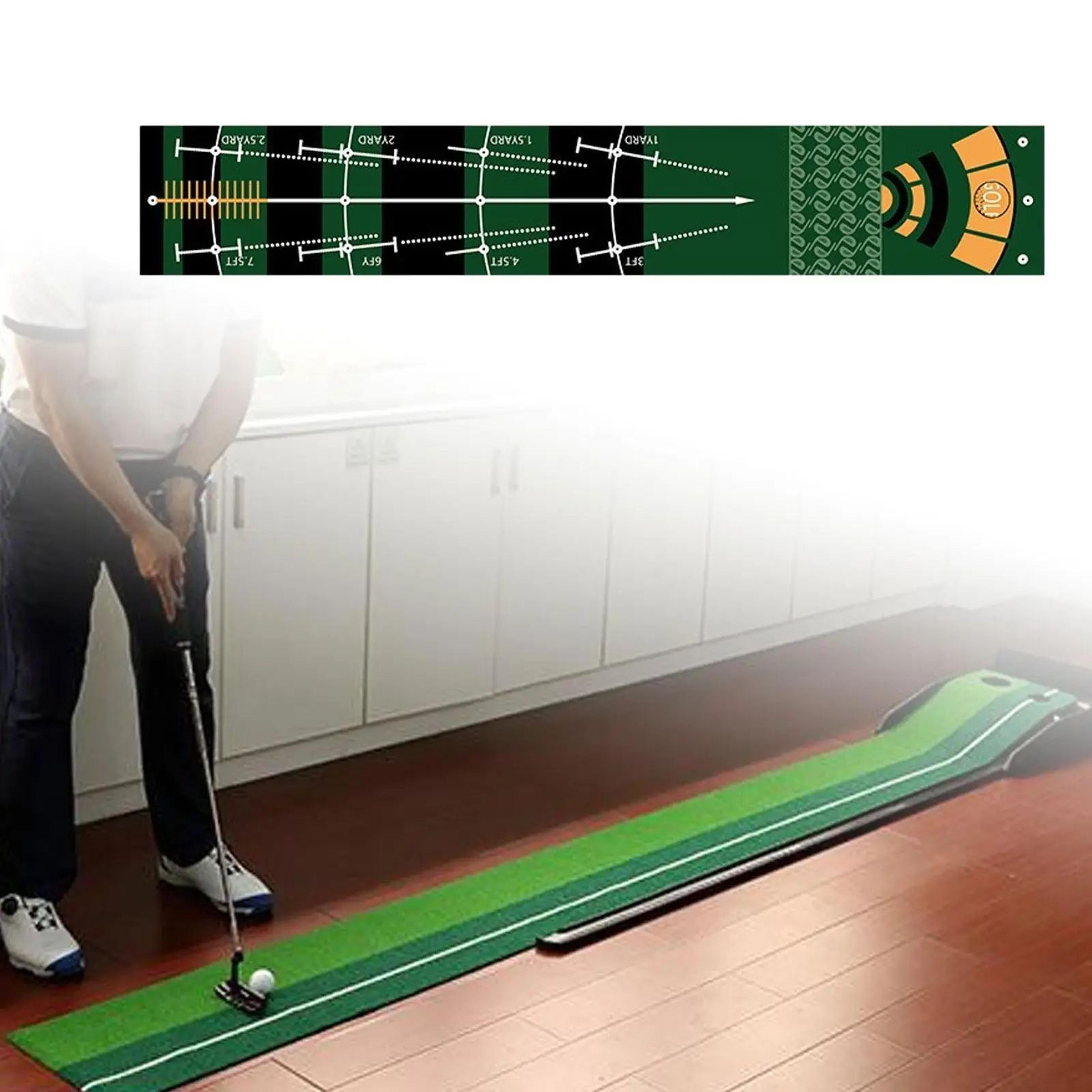 Portable Golf Putting Mat  RollUp Practice Surface For Home Office  Outdoor Training Golfer Gift 2