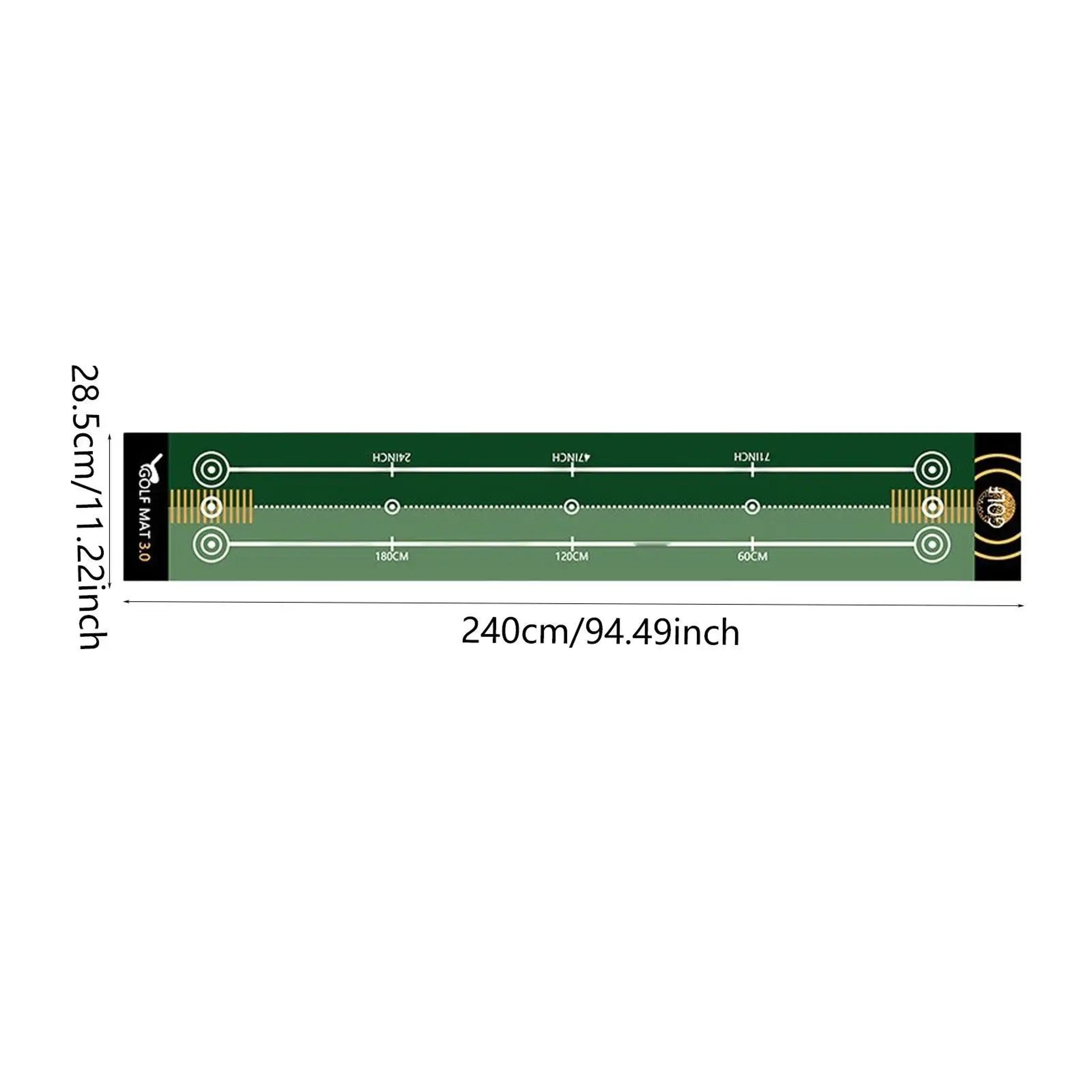Portable Golf Putting Mat  RollUp Practice Surface For Home Office  Outdoor Training Golfer Gift 8