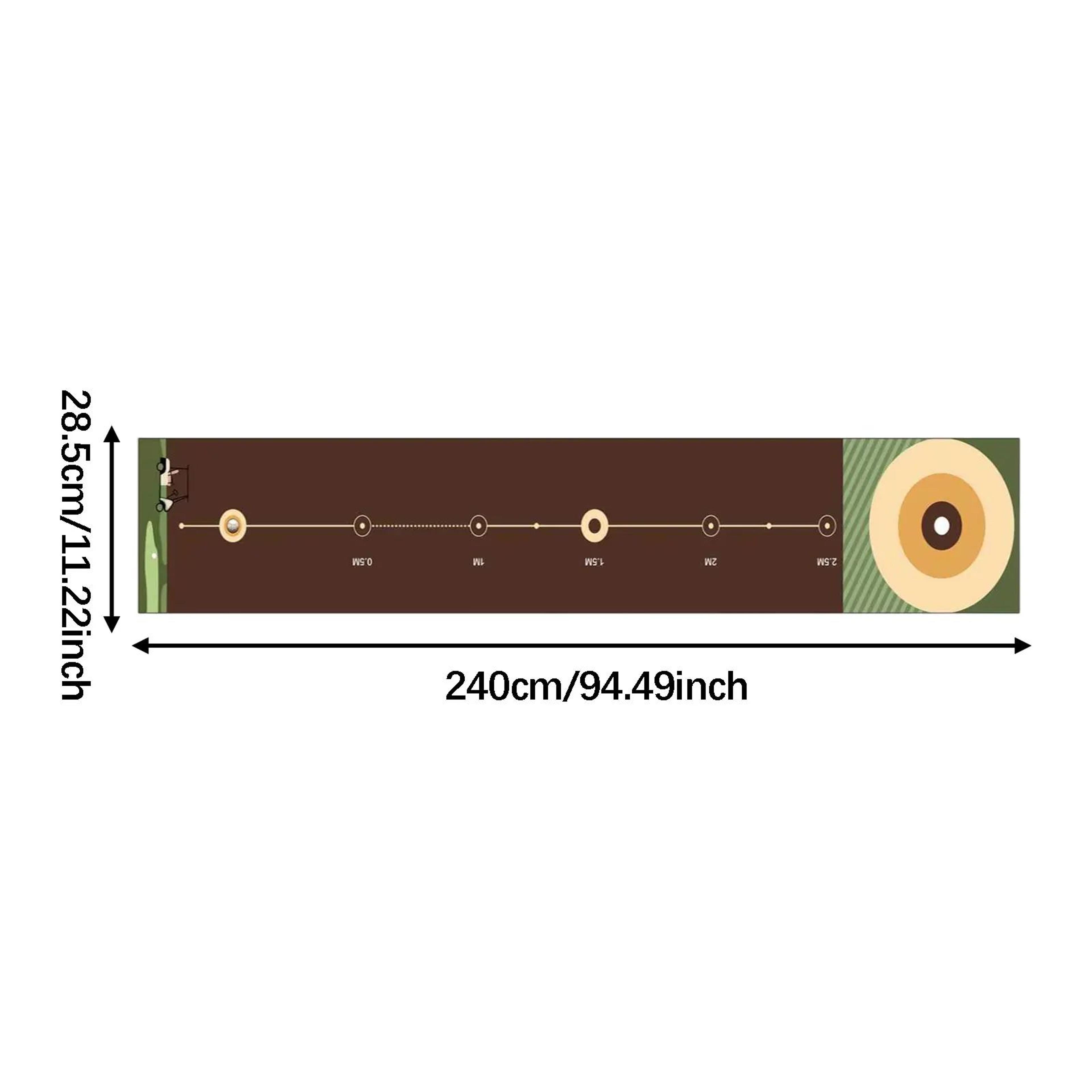 Foldable Golf Putting Mat  1181 X 9646 In Polyester Practice Pad For Portable Home Office  Outdoor  15