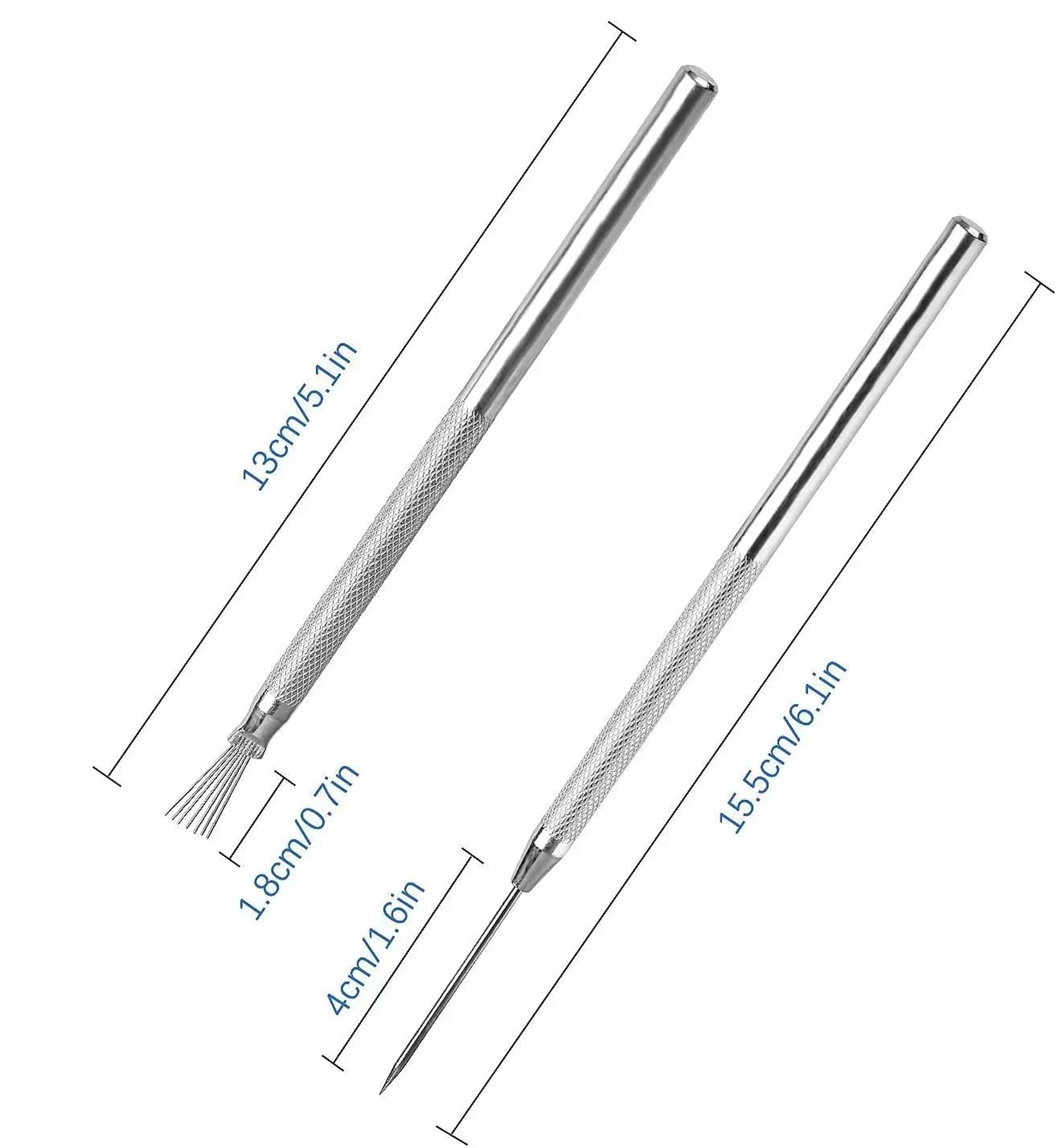Clay Texture  Needle Tools  7Pin Pottery Brush  Fine Sculpting Accessories For Polymer Clay Ceramic 5