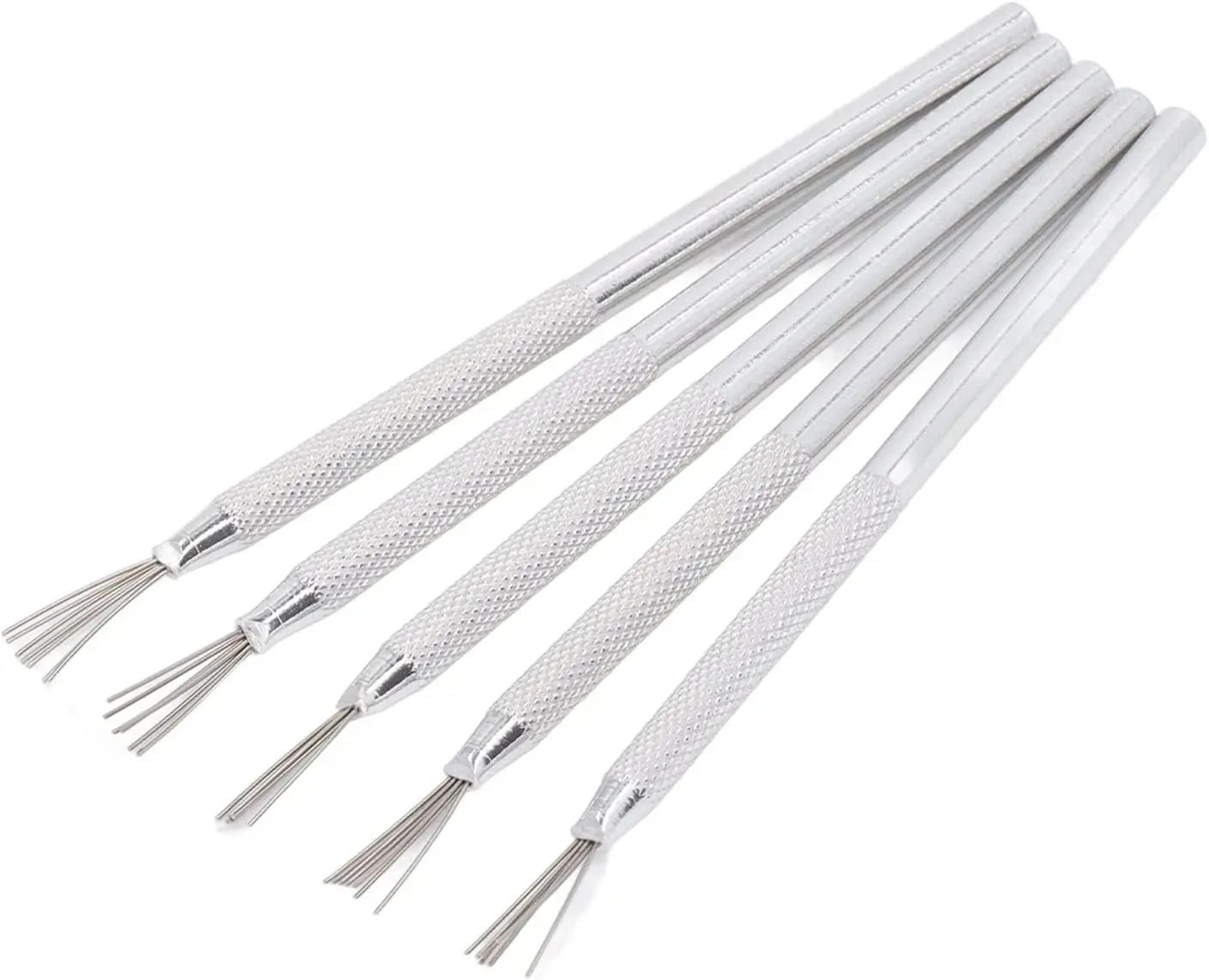 Clay Texture  Needle Tools  7Pin Pottery Brush  Fine Sculpting Accessories For Polymer Clay Ceramic 8