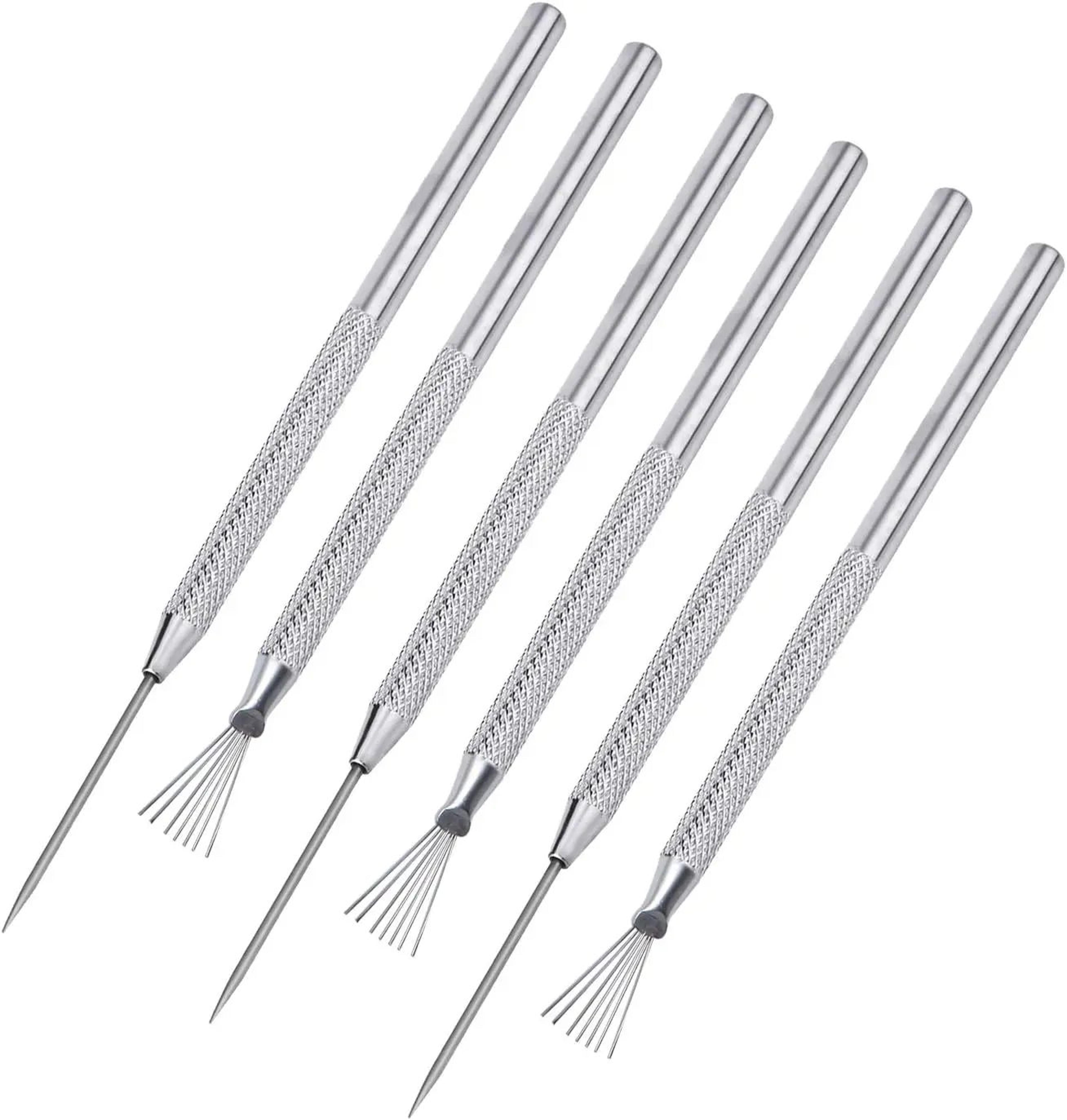 Clay Texture  Needle Tools  7Pin Pottery Brush  Fine Sculpting Accessories For Polymer Clay Ceramic 9