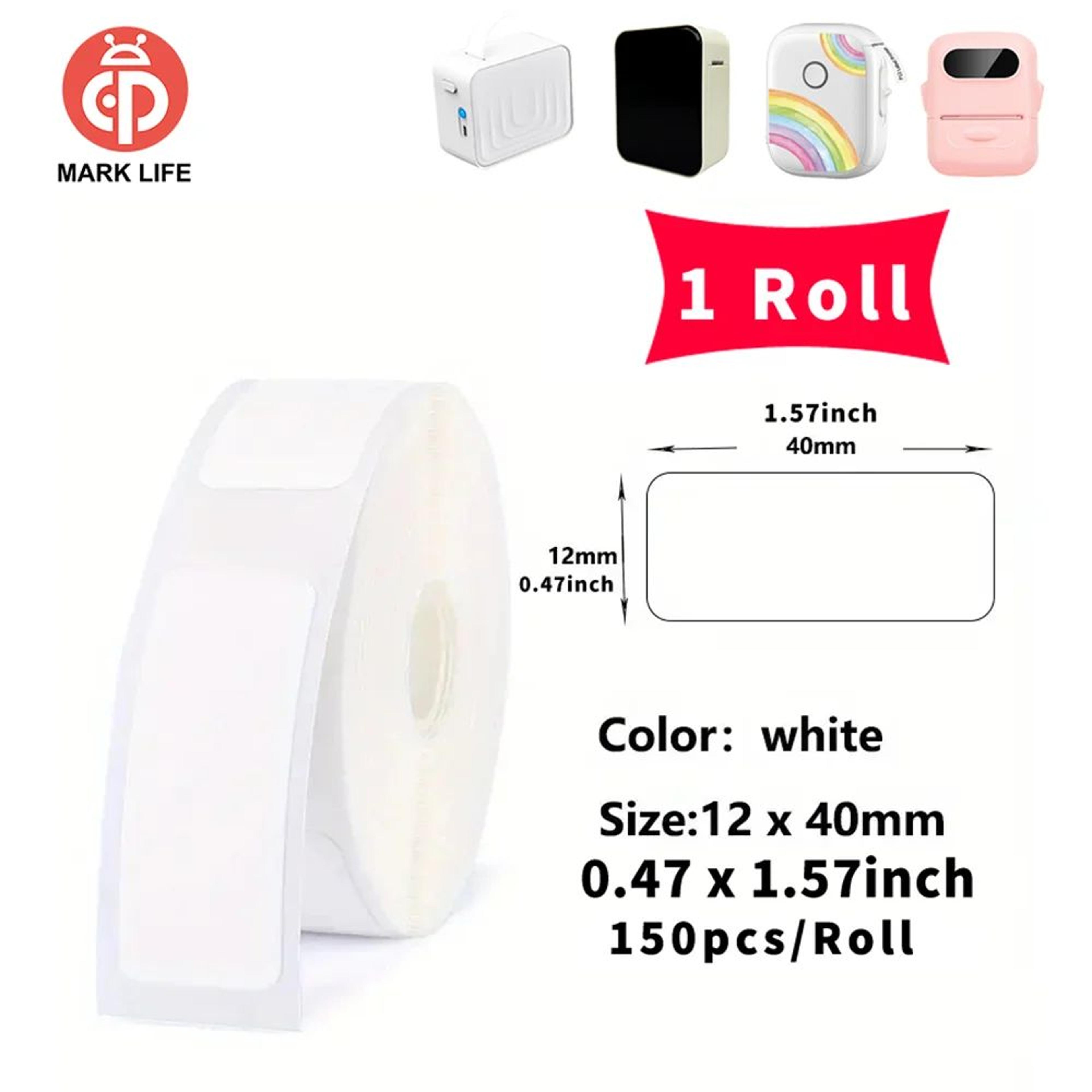 Thermal Label Paper  SelfAdhesive Inkless Sticker Rolls For M1 D110 P12 P15  P50 Printers Home  Off