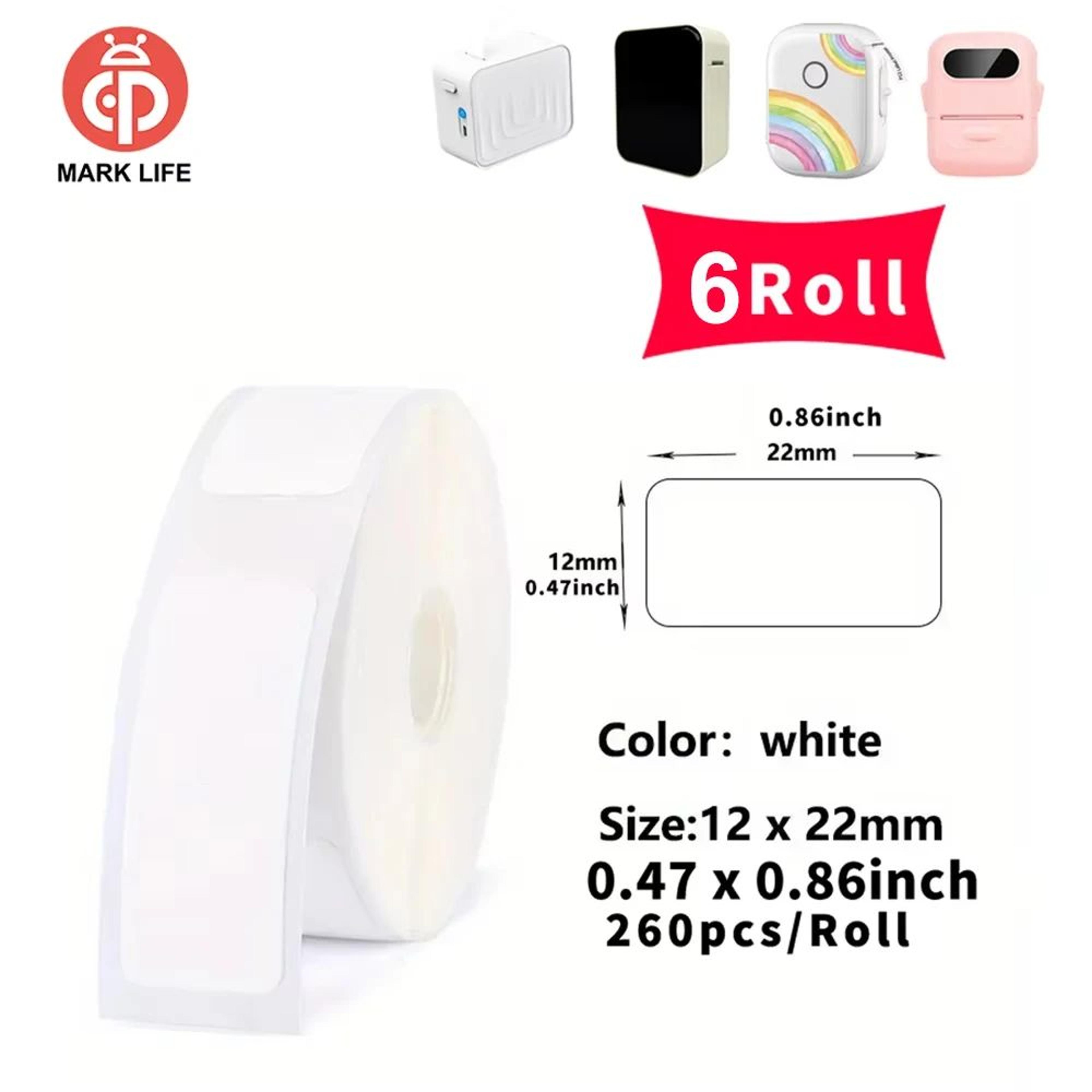Thermal Label Paper  SelfAdhesive Inkless Sticker Rolls For M1 D110 P12 P15  P50 Printers Home  Off
