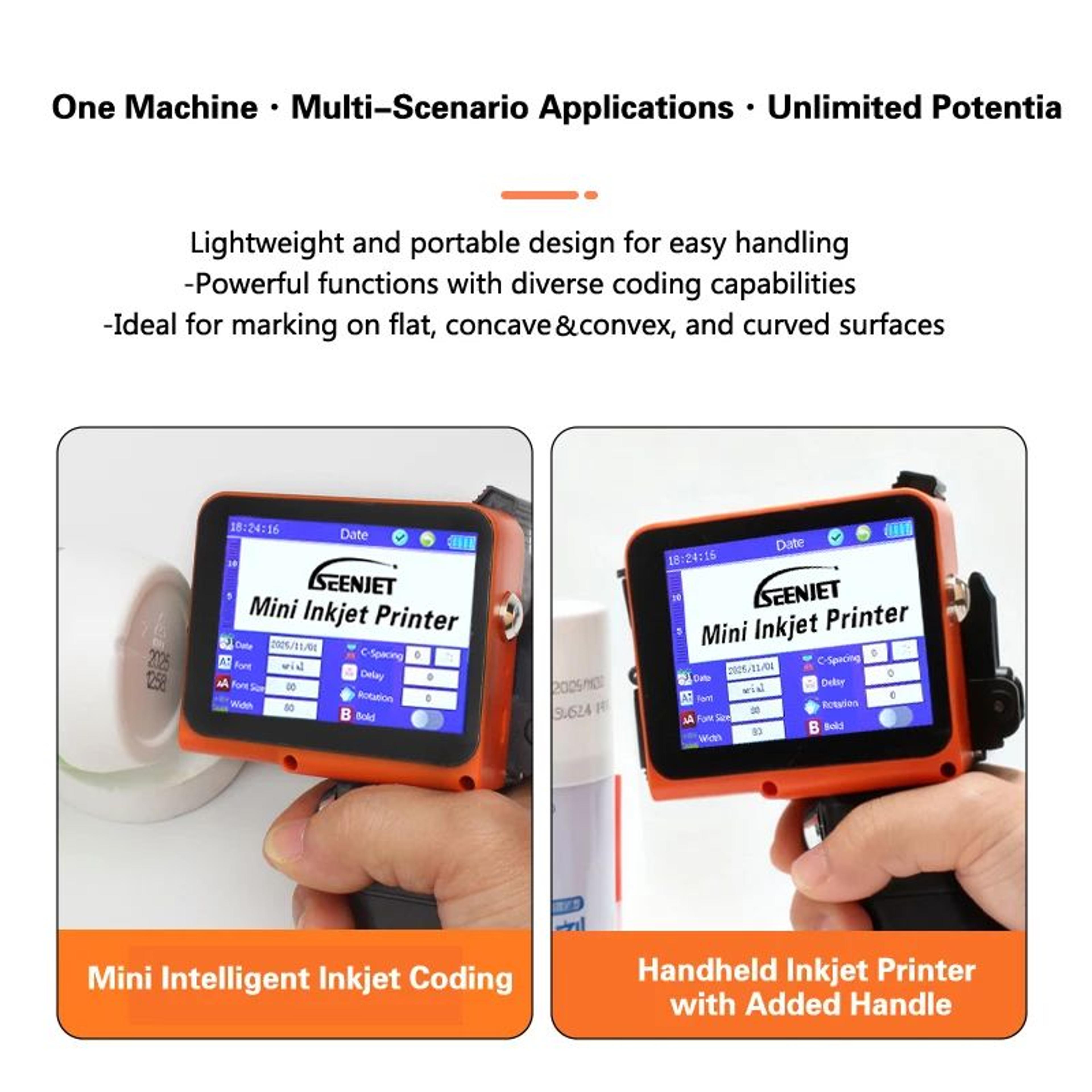 Handheld Inkjet Printer  Mini P3 Date Batch  QR Code Printing For Bottles Boxes And Product Labels  1