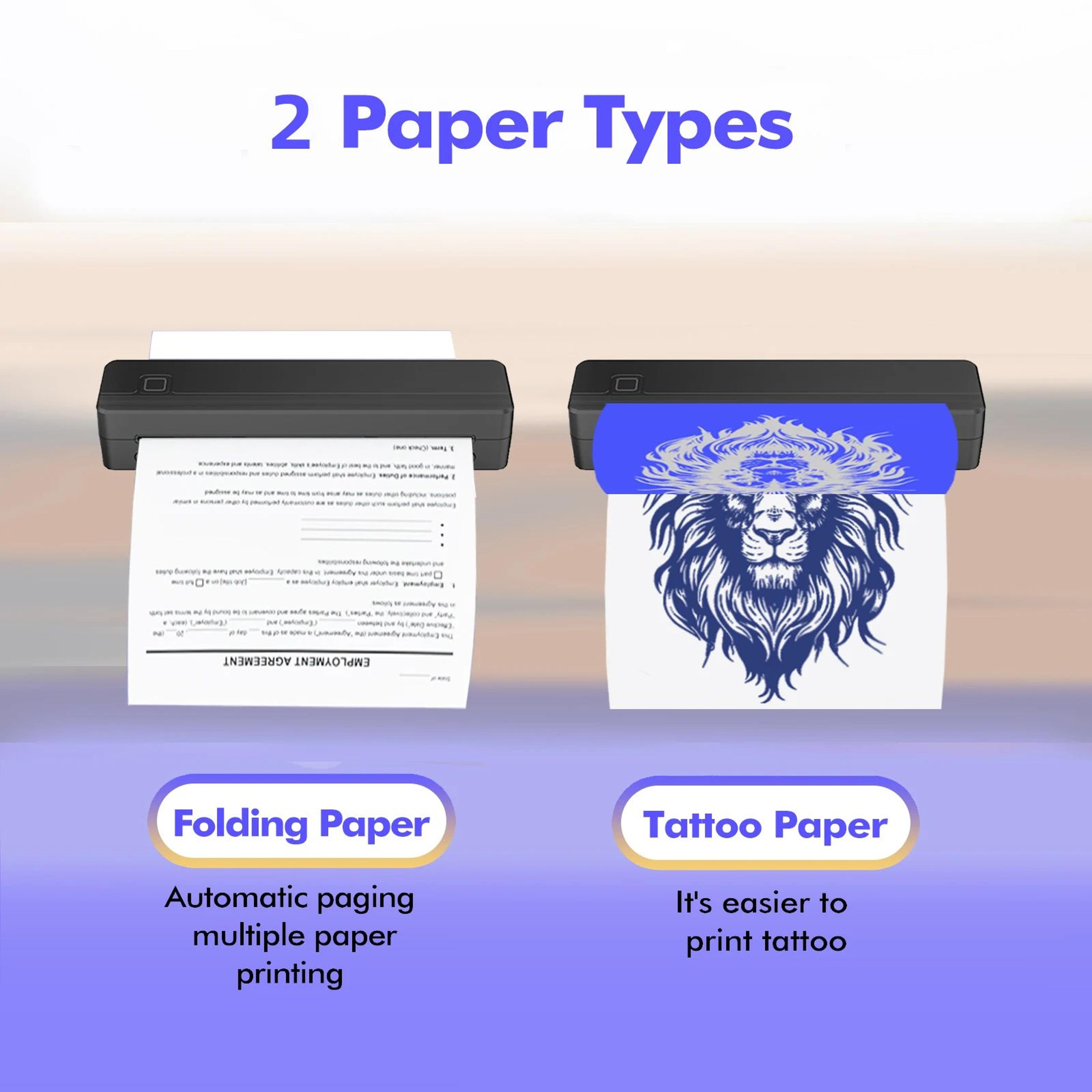 Portable A4 Tattoo Stencil Printer  Bluetooth Thermal Printing For Android IPhone Windows  Mac Via  3
