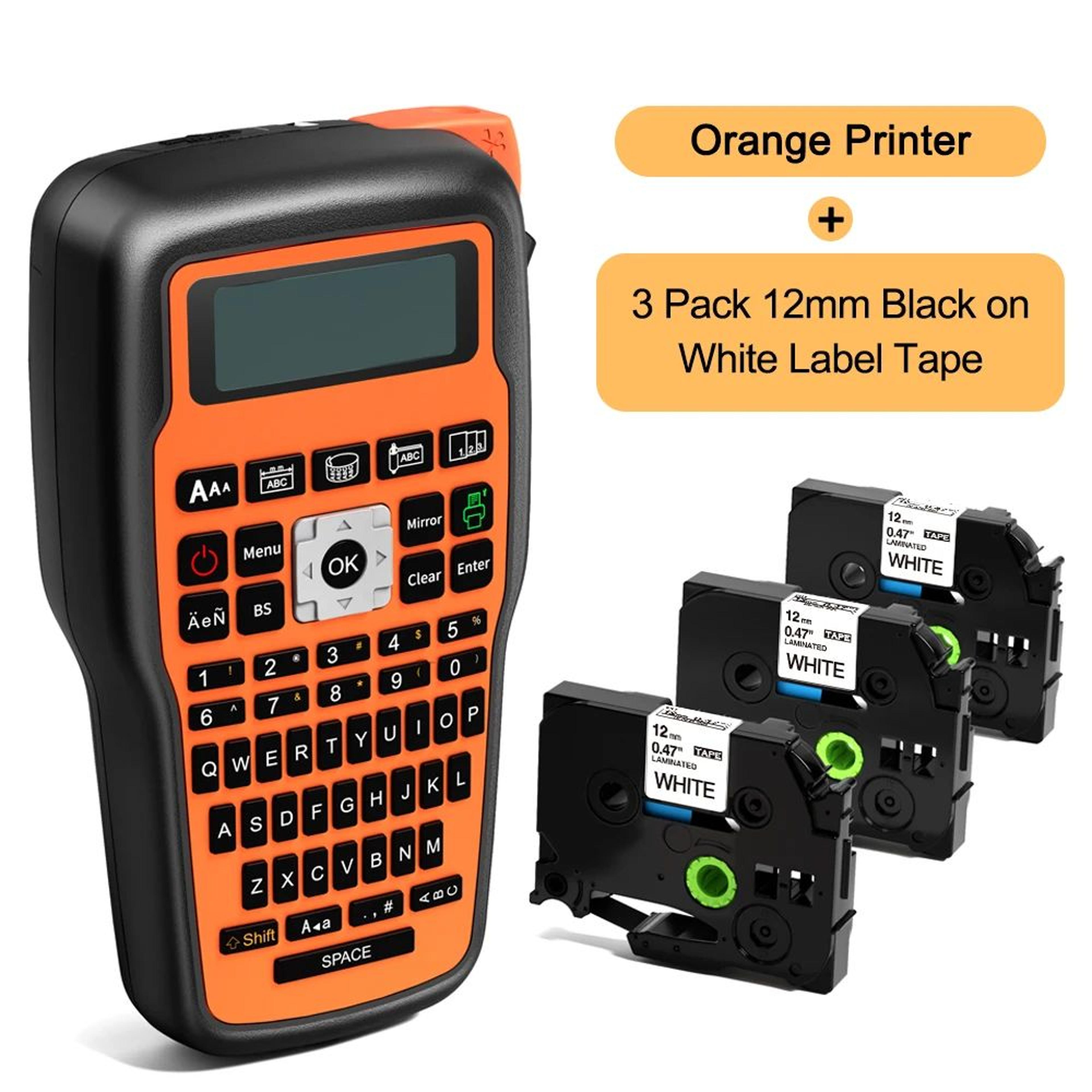 Industrial Label Maker  E1000 PRO Keyboard Printer For TZe Tape Cable Labels  HeatShrink Tubes With 15