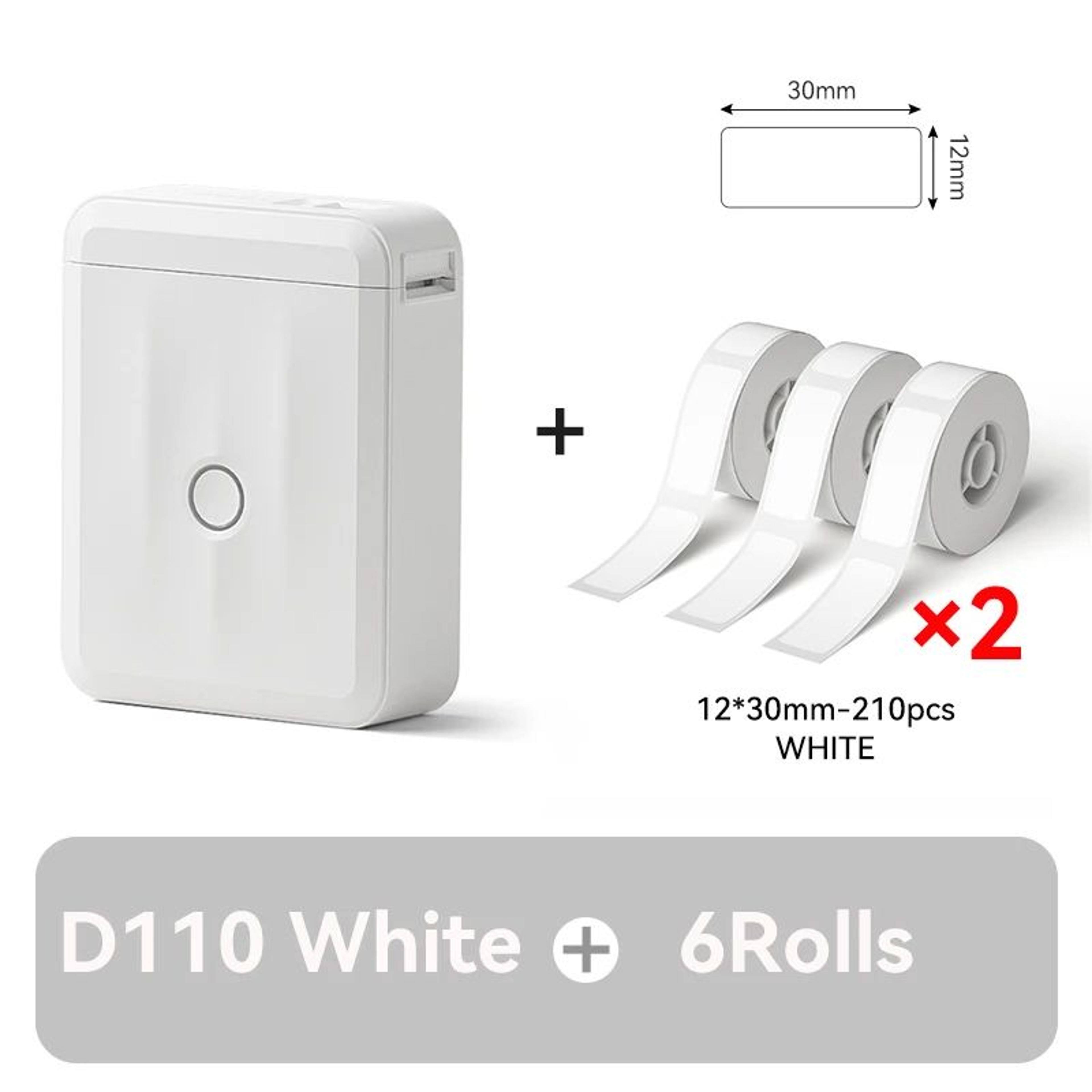 Mini Bluetooth Label Printer  D110 Inkless Pocket Sticker Maker With Auto Calibration For Home Stor