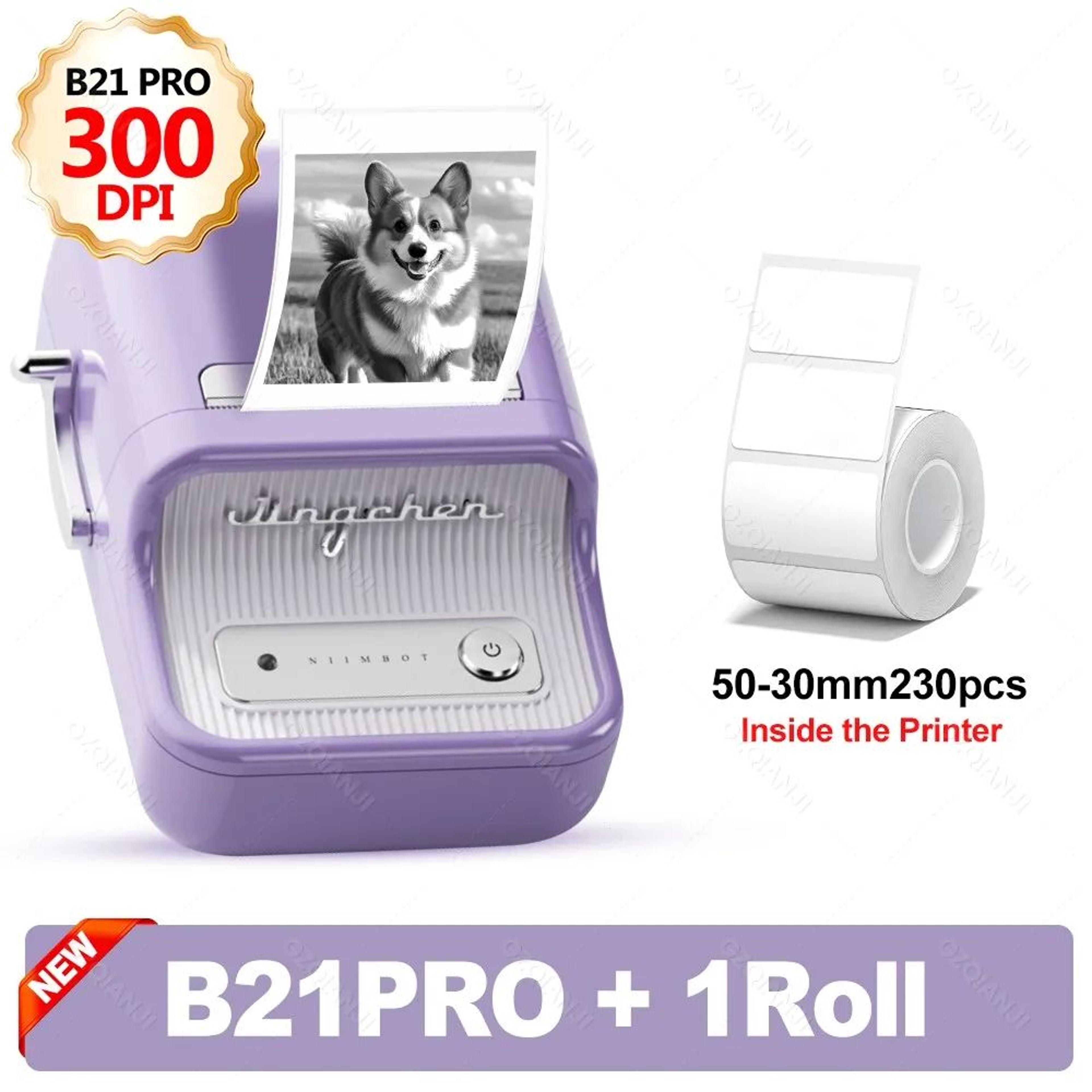 Wireless Label Printer  B21 Pro 300 DPI Red  Black Thermal Printing With Bluetooth  USB For Shop Ta 8