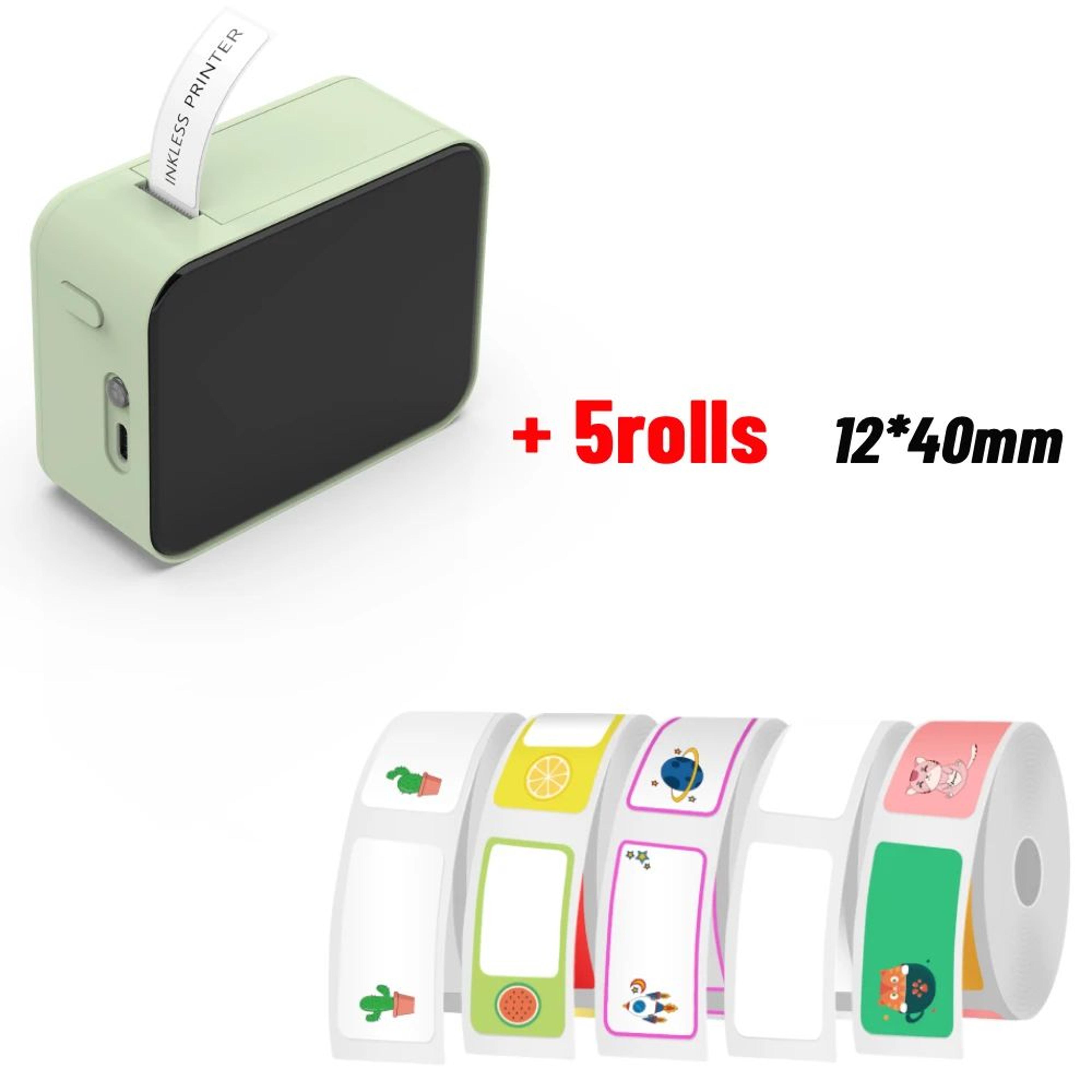 Portable Label Printer  P15 Bluetooth Inkless Sticker Maker For Home Storage Flower Shop Price Tags 17