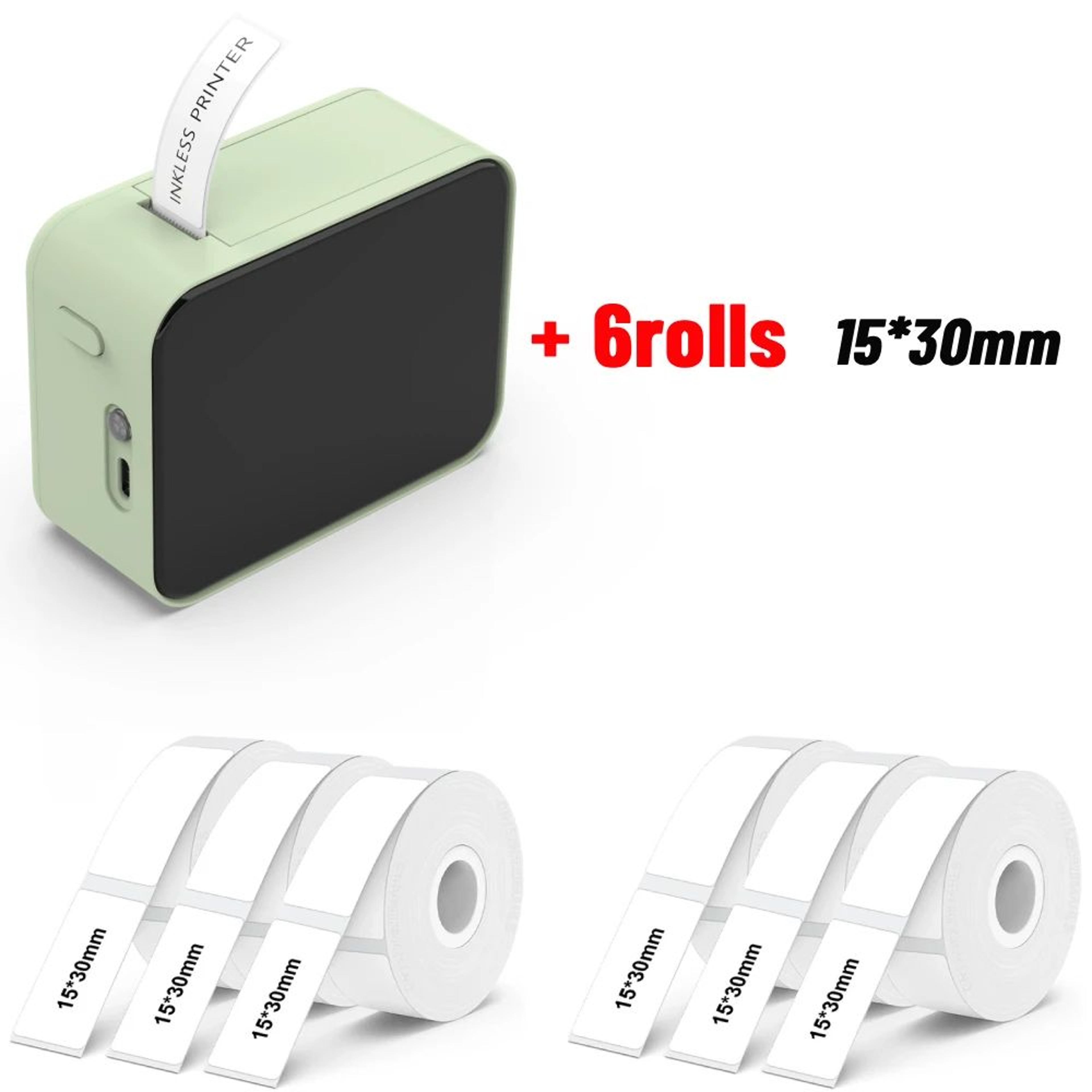 Portable Label Printer  P15 Bluetooth Inkless Sticker Maker For Home Storage Flower Shop Price Tags 19