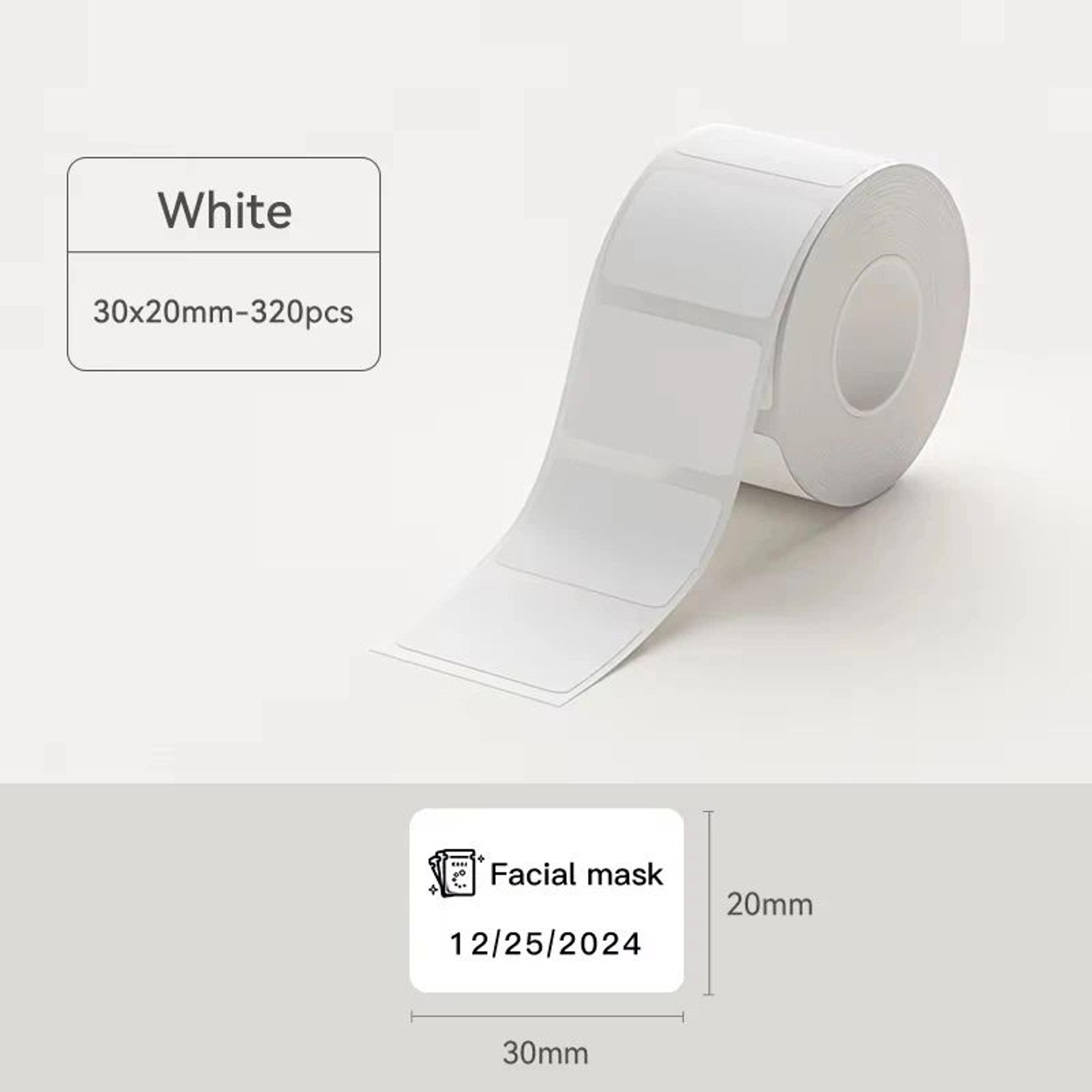 Thermal Label Refill  White Stickers For B1 B21  B3S Label Printers Ideal For Holiday Gift Tags  Ho