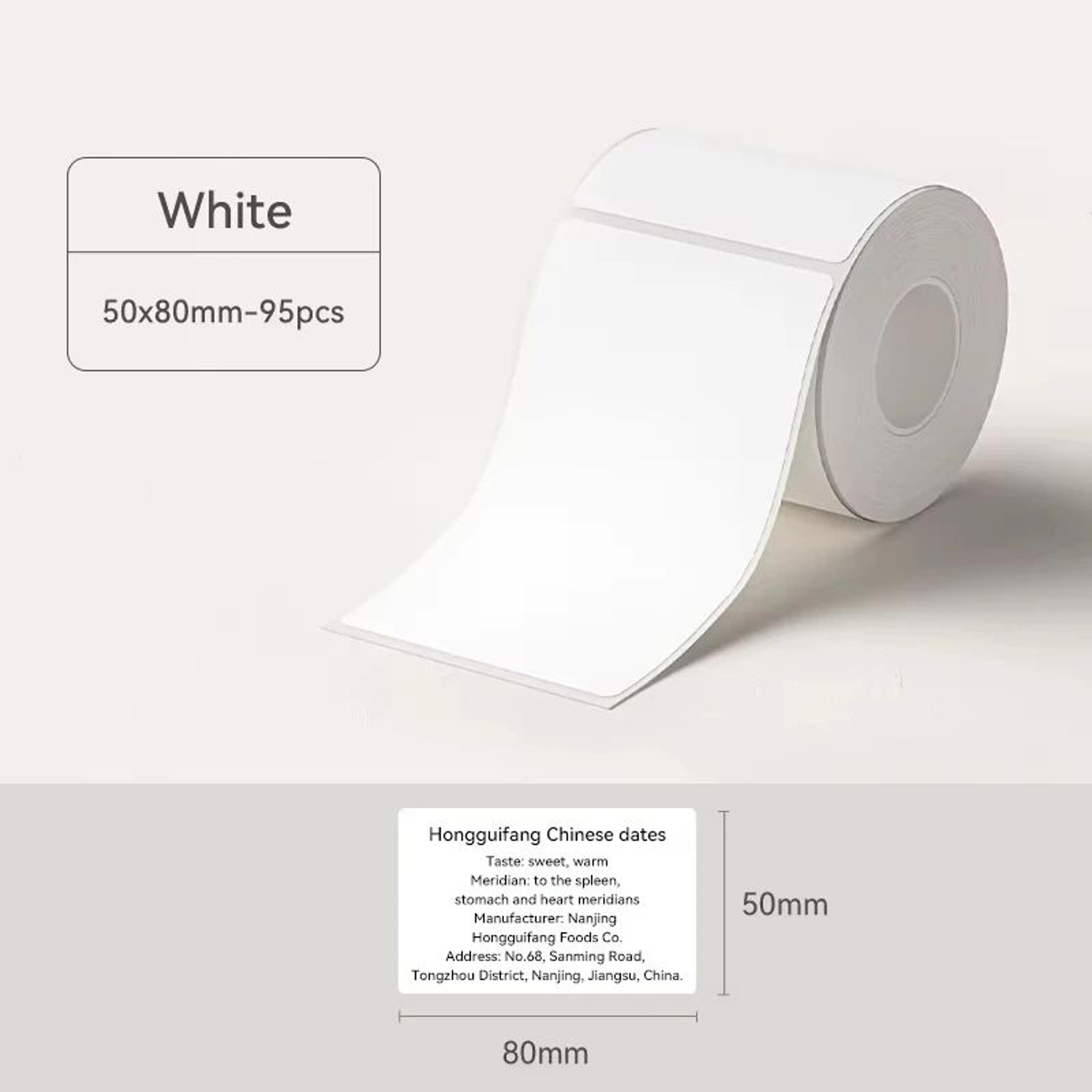 Thermal Label Refill  White Stickers For B1 B21  B3S Label Printers Ideal For Holiday Gift Tags  Ho