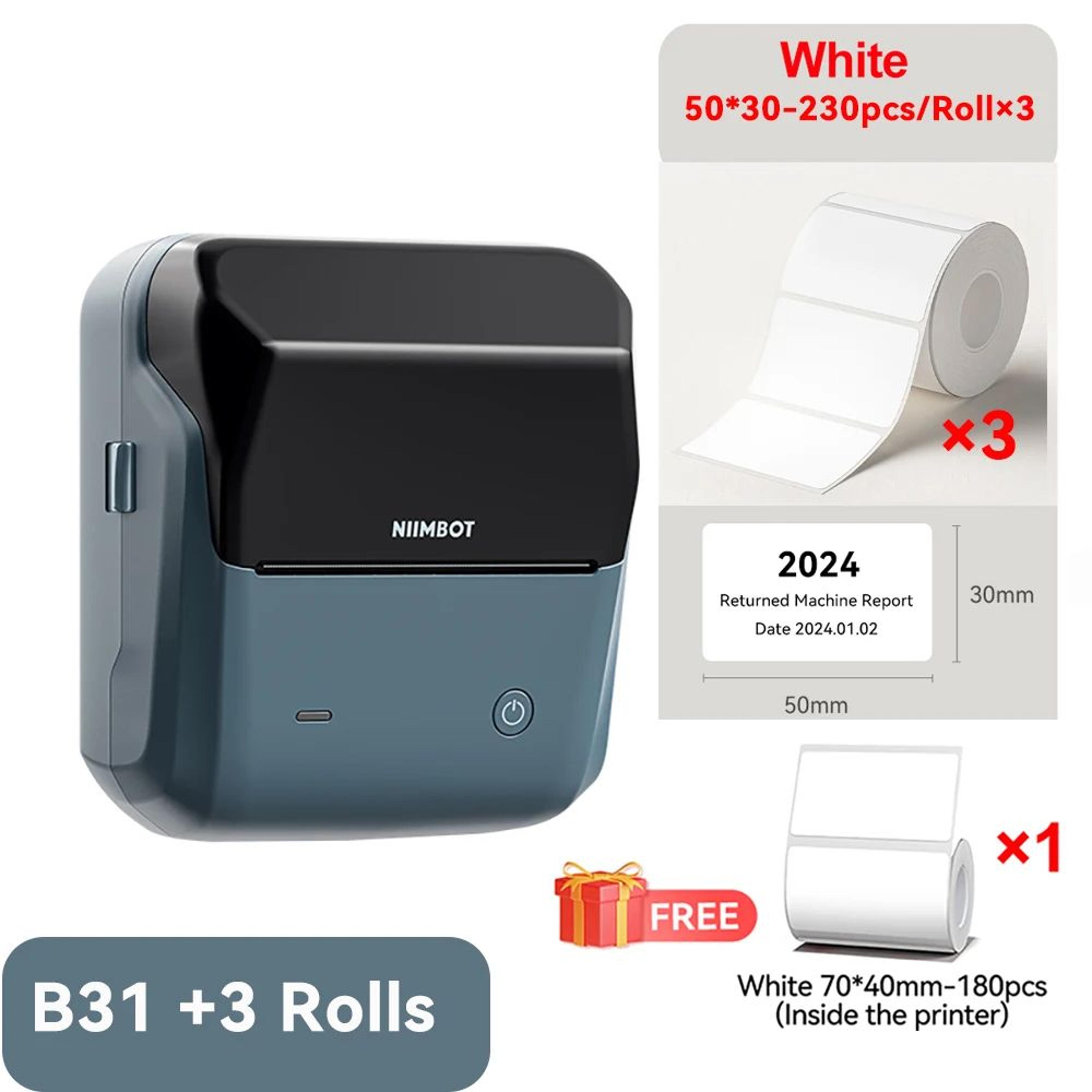 Thermal Label Printer  B31 Bluetooth Sticker Maker For Business Barcodes Clothing Jewelry  Home Off 16