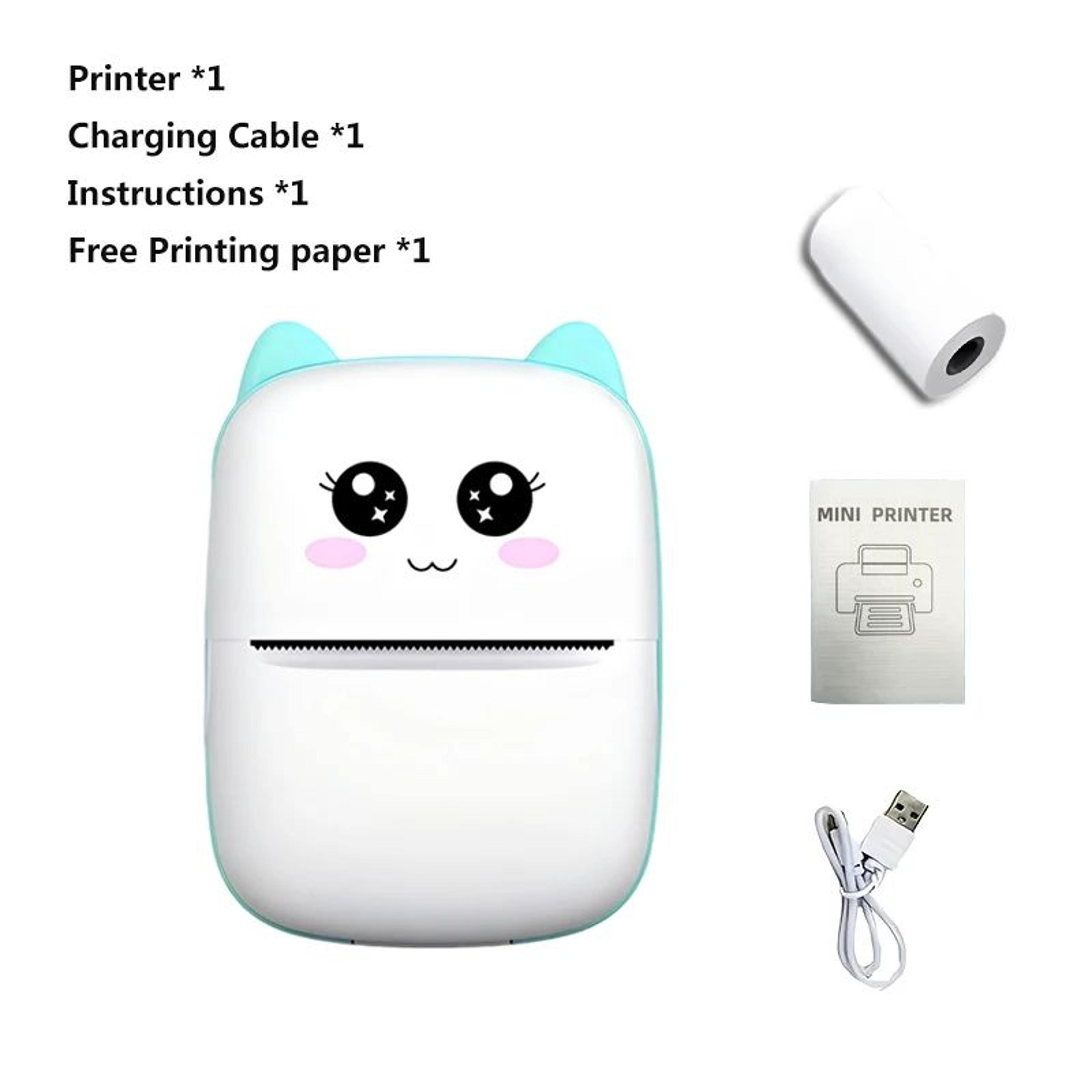 Mini Thermal Printer  Portable Bluetooth Photo Label  Note Printing For IOS And Android With Conven 6