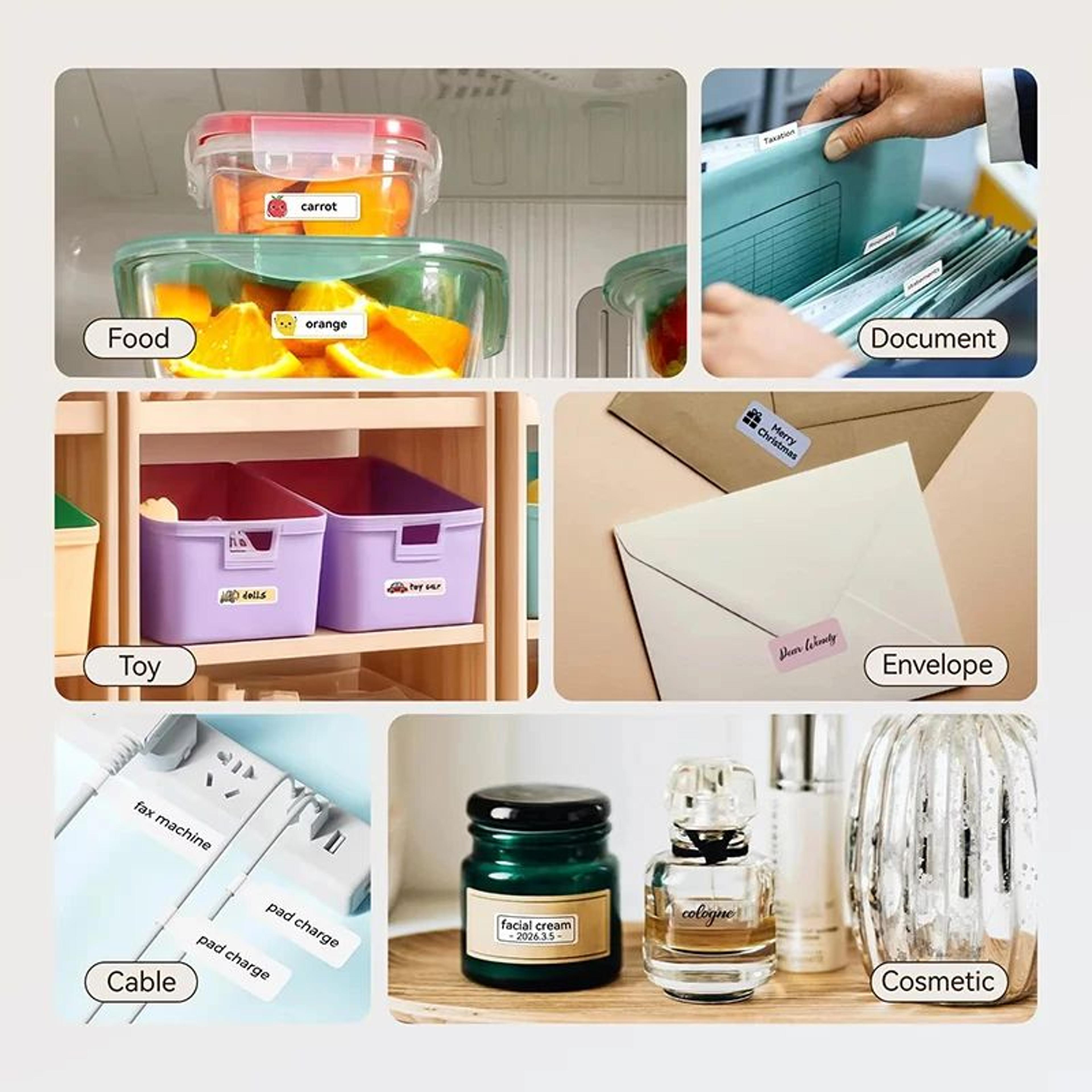 White Thermal Labels  SelfAdhesive Sticker Rolls For P11 P12 P15 D30 M11  Q2 Printers For Home  Off 3