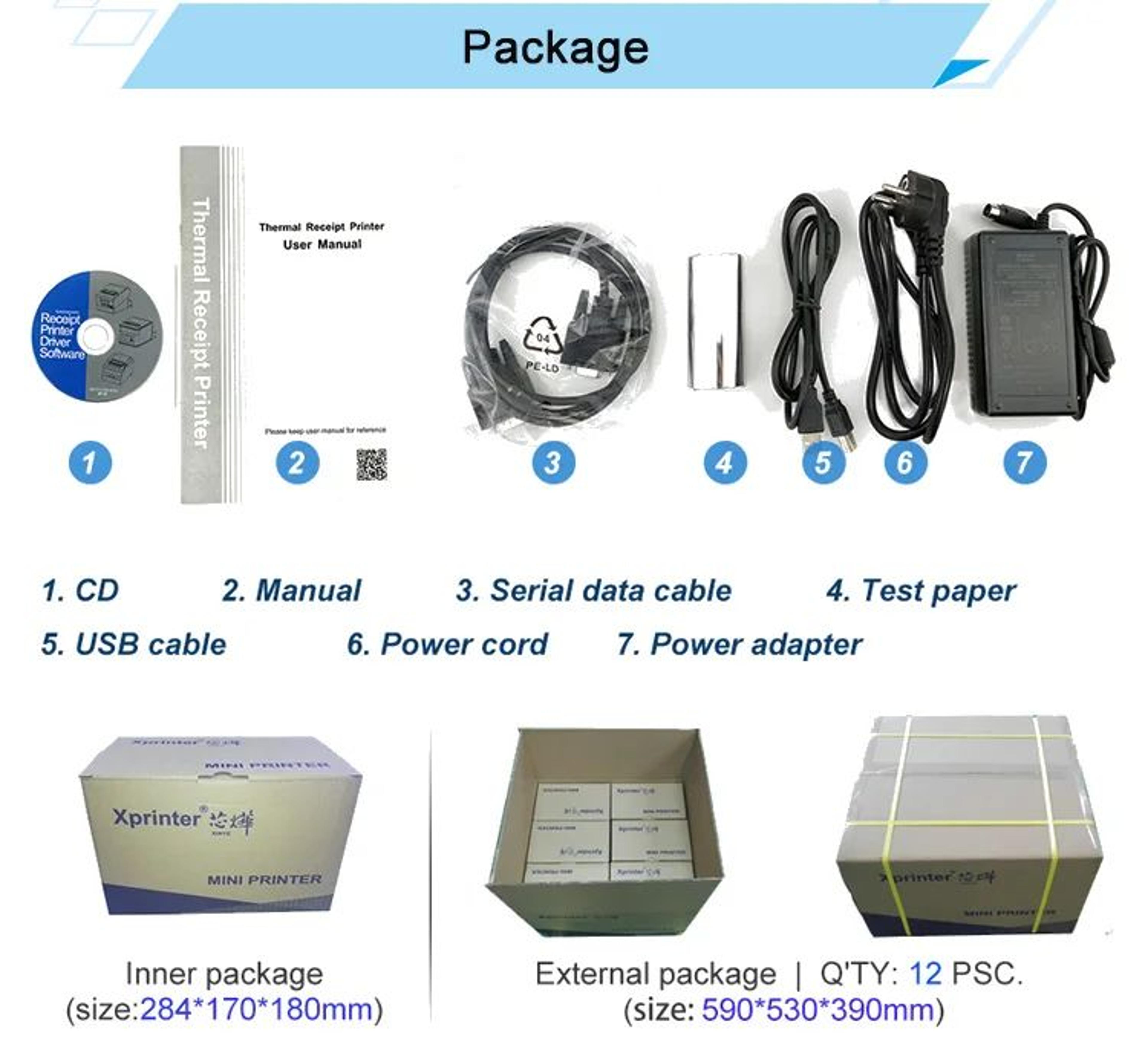 Shipping Label Printer  XP480BDT427B USB Direct Thermal Barcode Printing For Adhesive Address  Mail 11