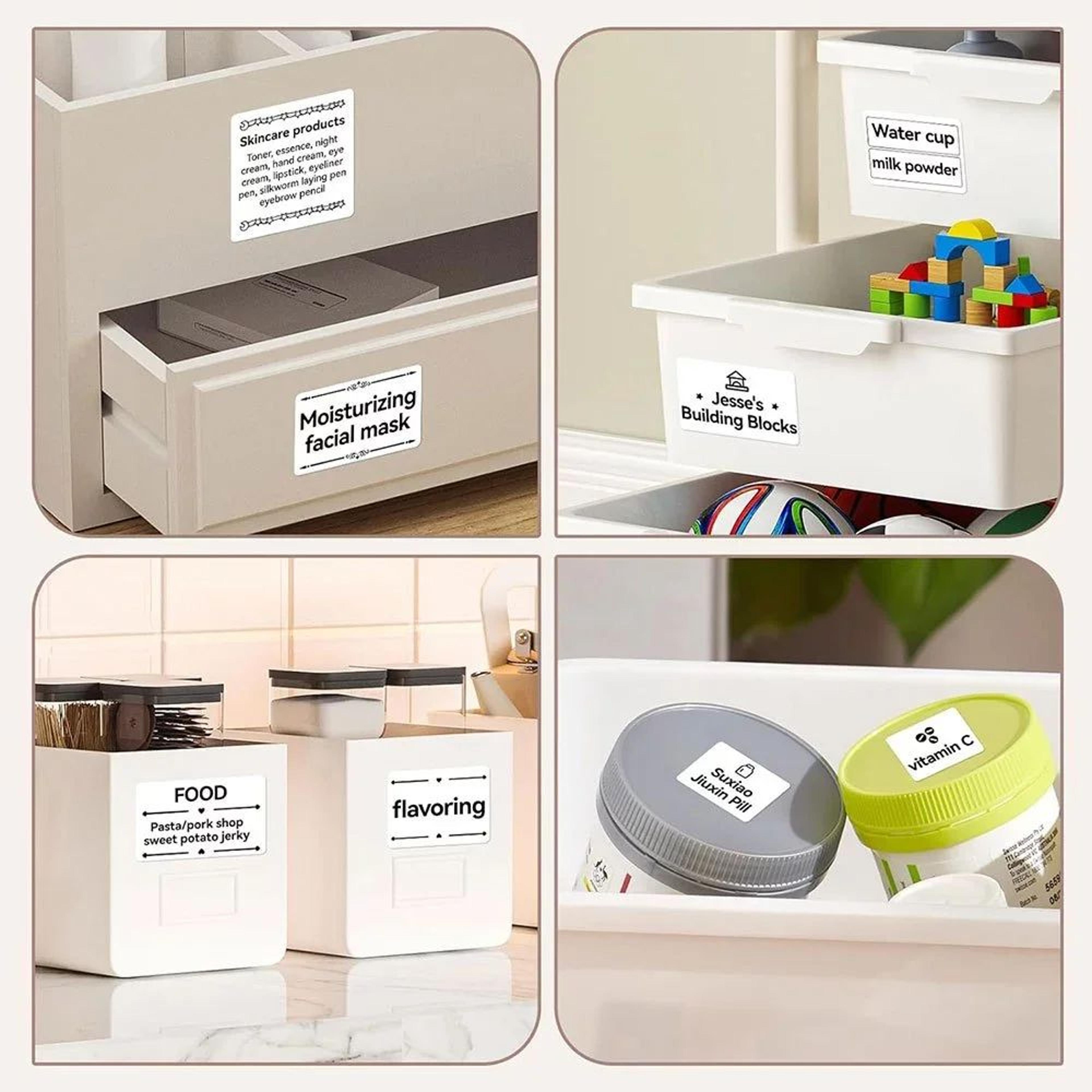White Thermal Labels  Printable Sticker Paper Refills For B21 B1  B3S Label Printers For Home Offic