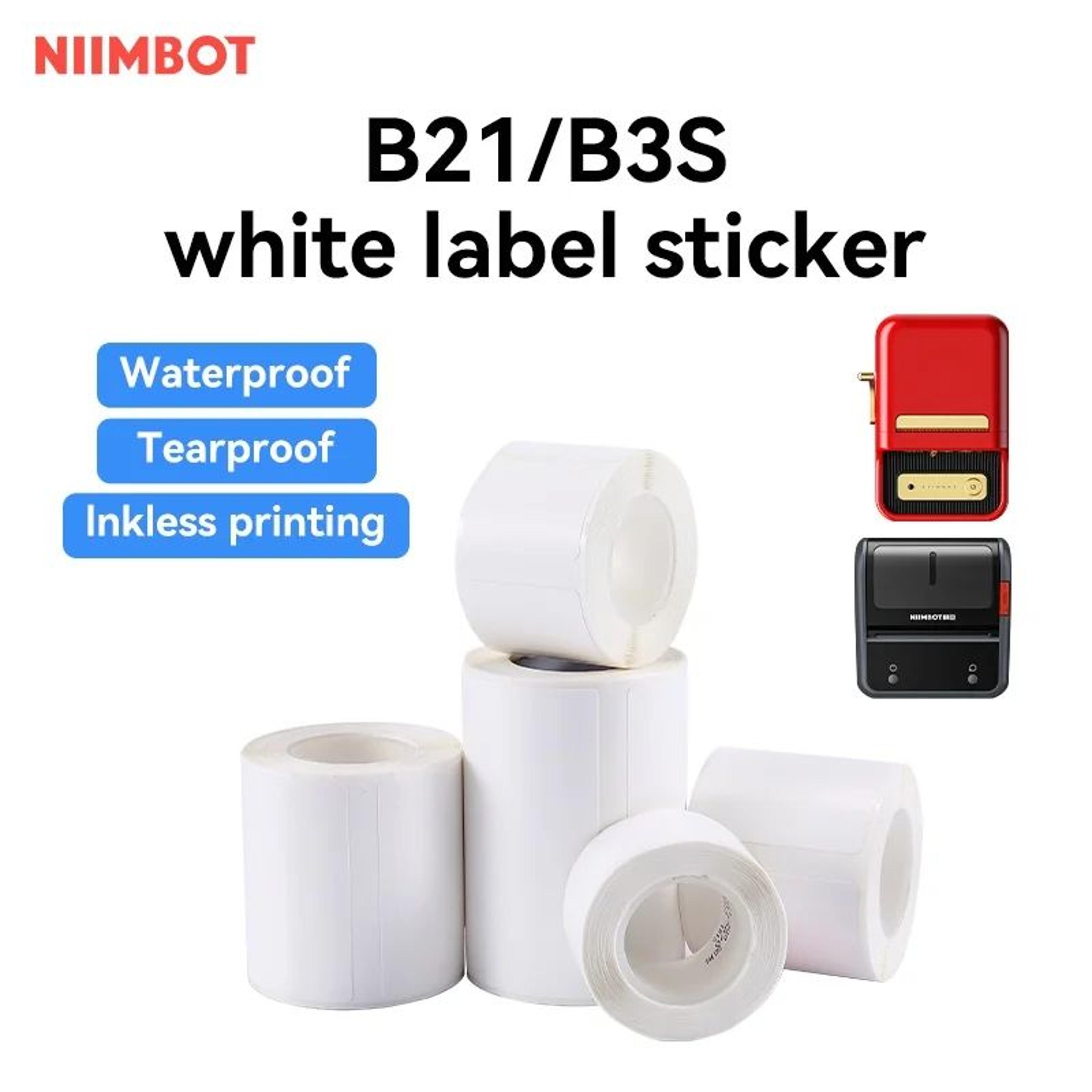 Thermal Label Paper  SelfAdhesive Sticker Rolls For B21  B3S Printers For Home Organization Name Ta