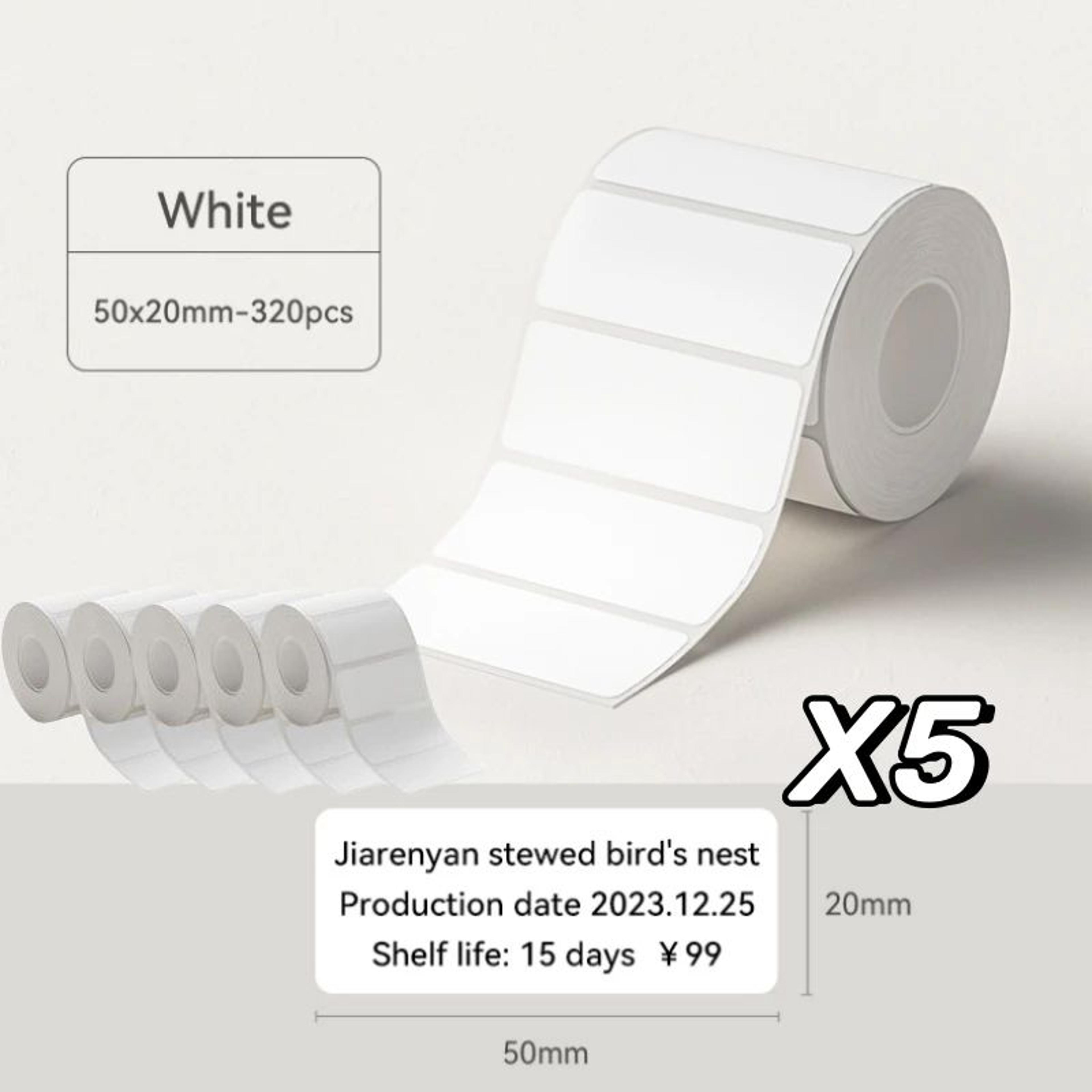 Thermal Label Paper  SelfAdhesive Sticker Rolls For B21  B3S Printers For Home Organization Name Ta