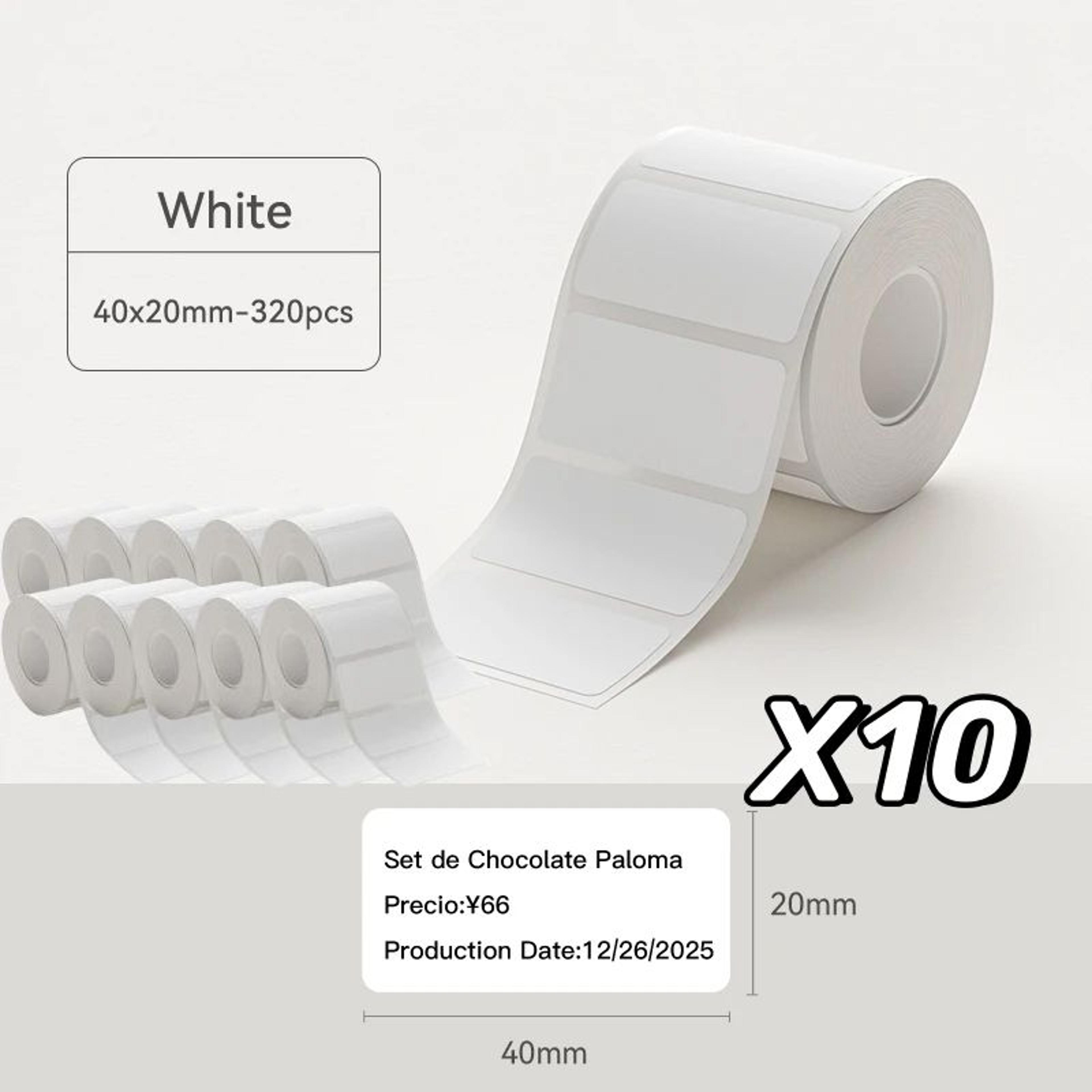 Thermal Label Paper  SelfAdhesive Sticker Rolls For B21  B3S Printers For Home Organization Name Ta