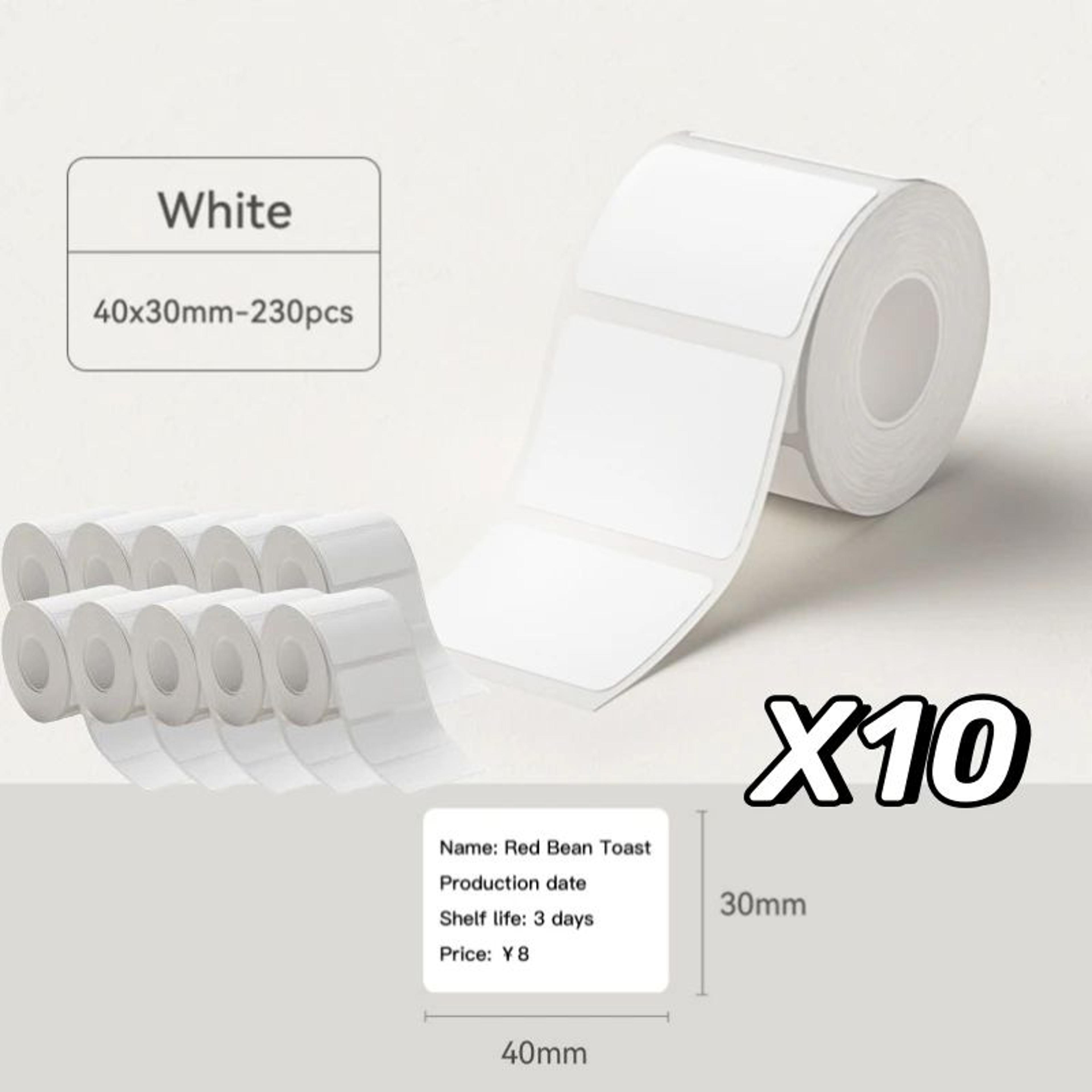 Thermal Label Paper  SelfAdhesive Sticker Rolls For B21  B3S Printers For Home Organization Name Ta