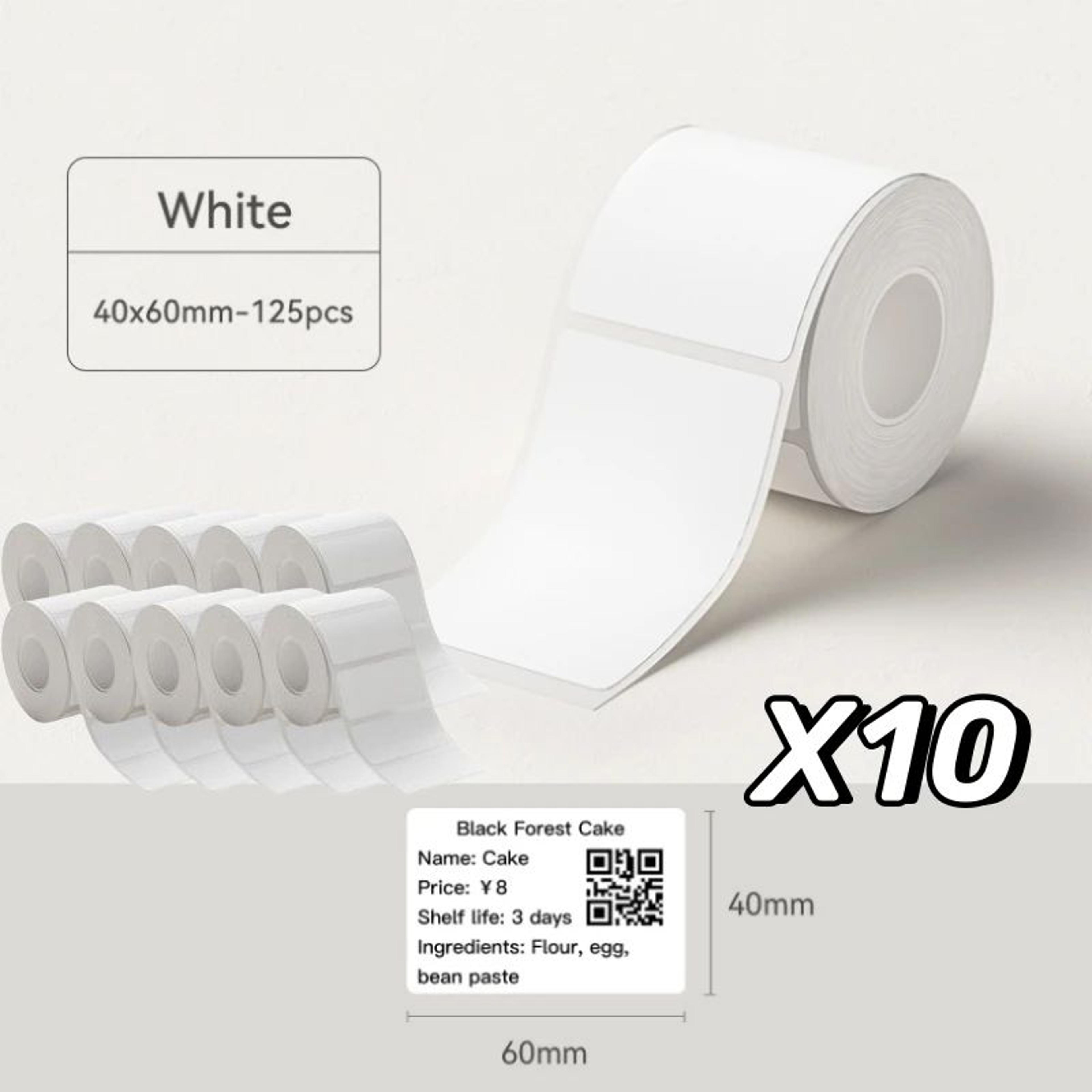 Thermal Label Paper  SelfAdhesive Sticker Rolls For B21  B3S Printers For Home Organization Name Ta