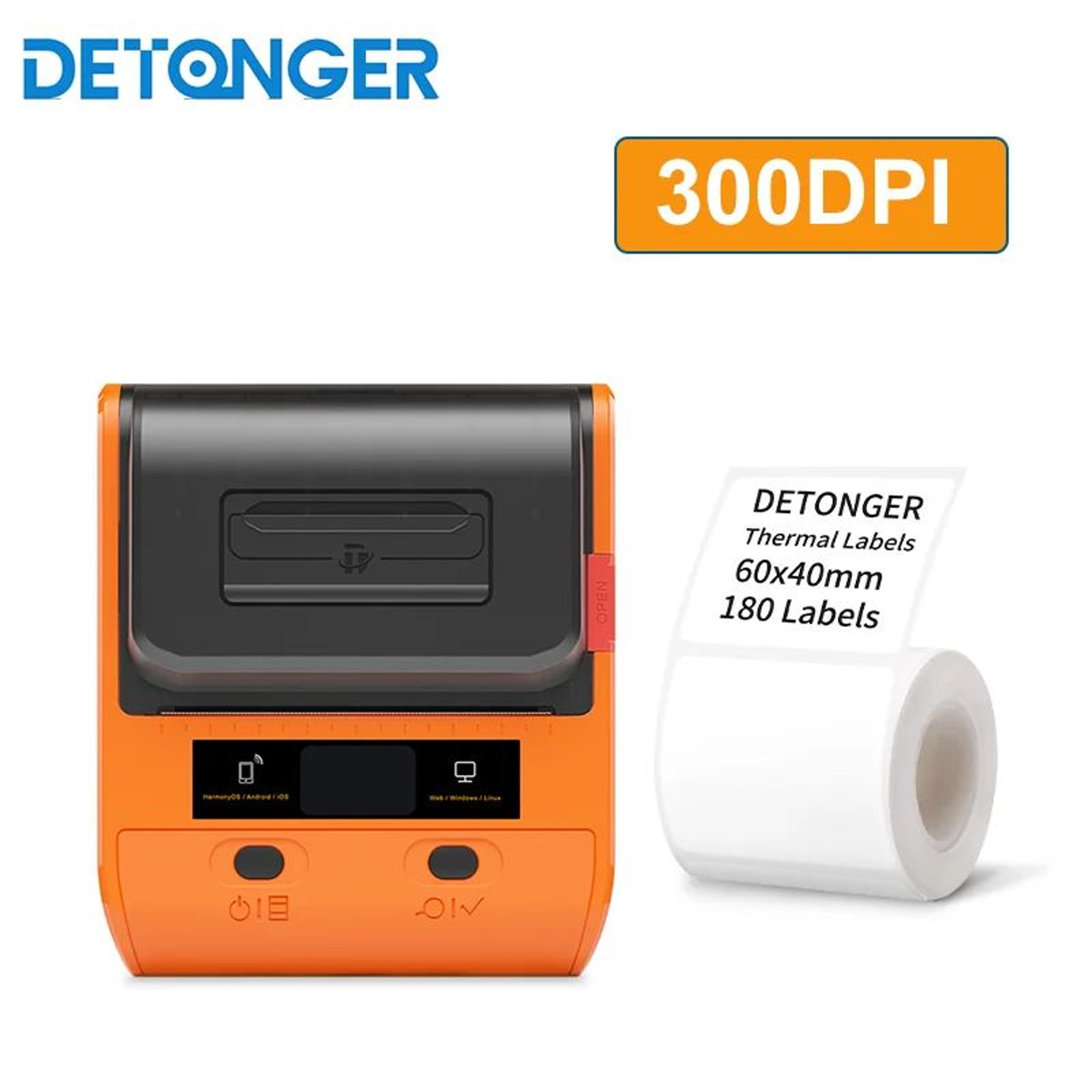 Wireless Label Printer  DP230SDP30S 300 DPI Bluetooth Barcode Maker With WePrint For Android IOS  W