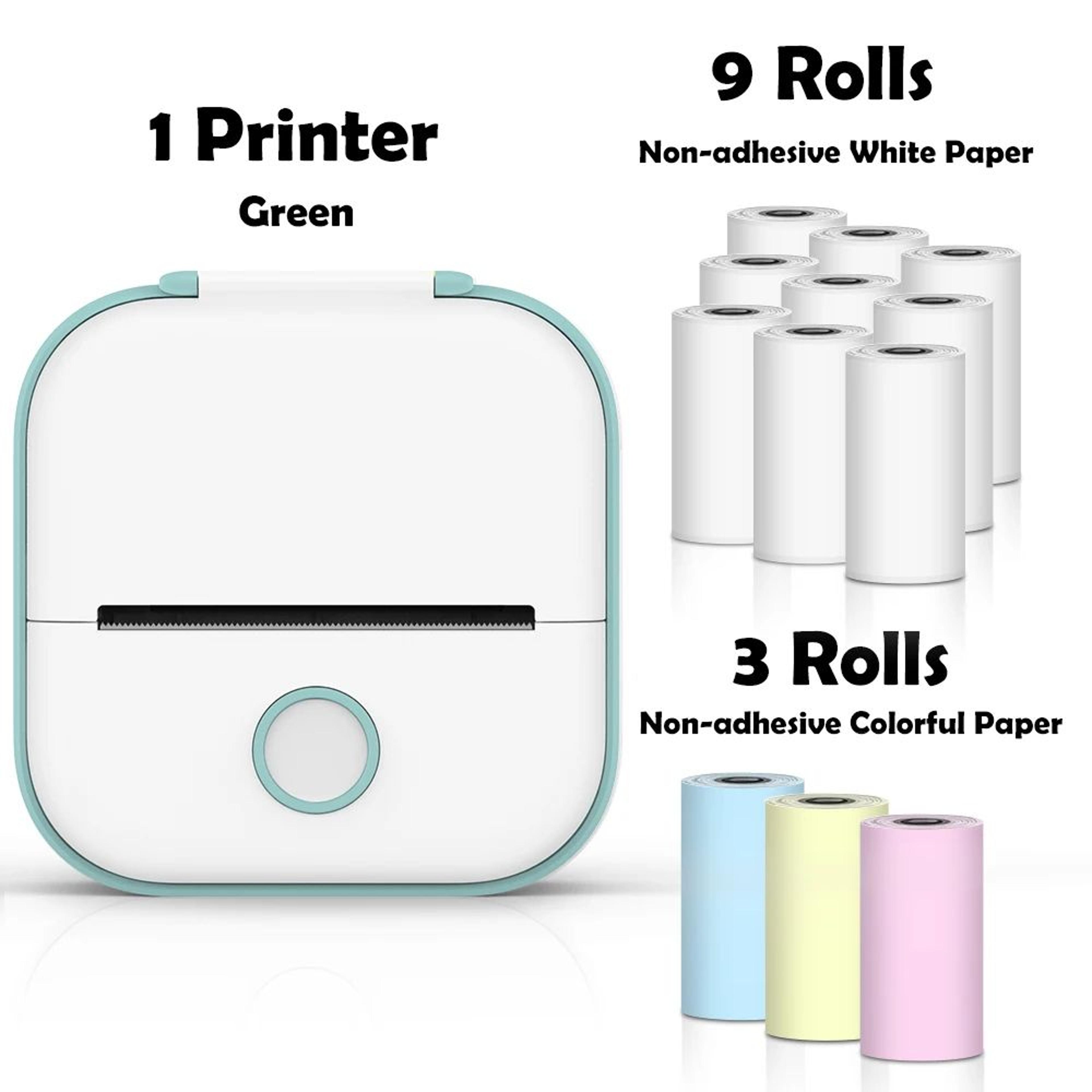Mini Sticker Printer  T02 Bluetooth Inkless Photo  Note Printing For IOS Android DIY Journals And S