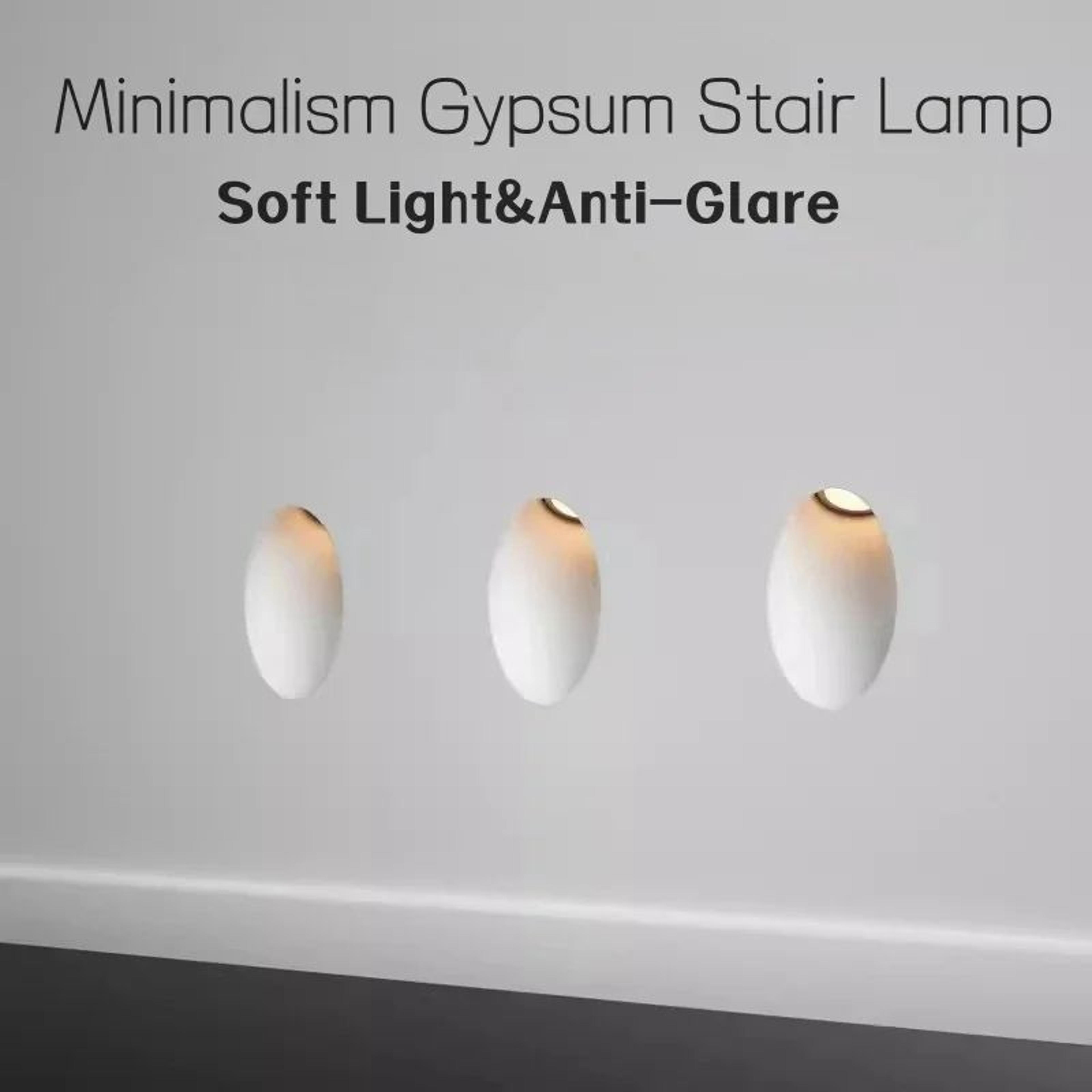 recessed gypsum led step light – cob embedded stair wall lamp for corridor, hallway & indoor decorative floor lighting