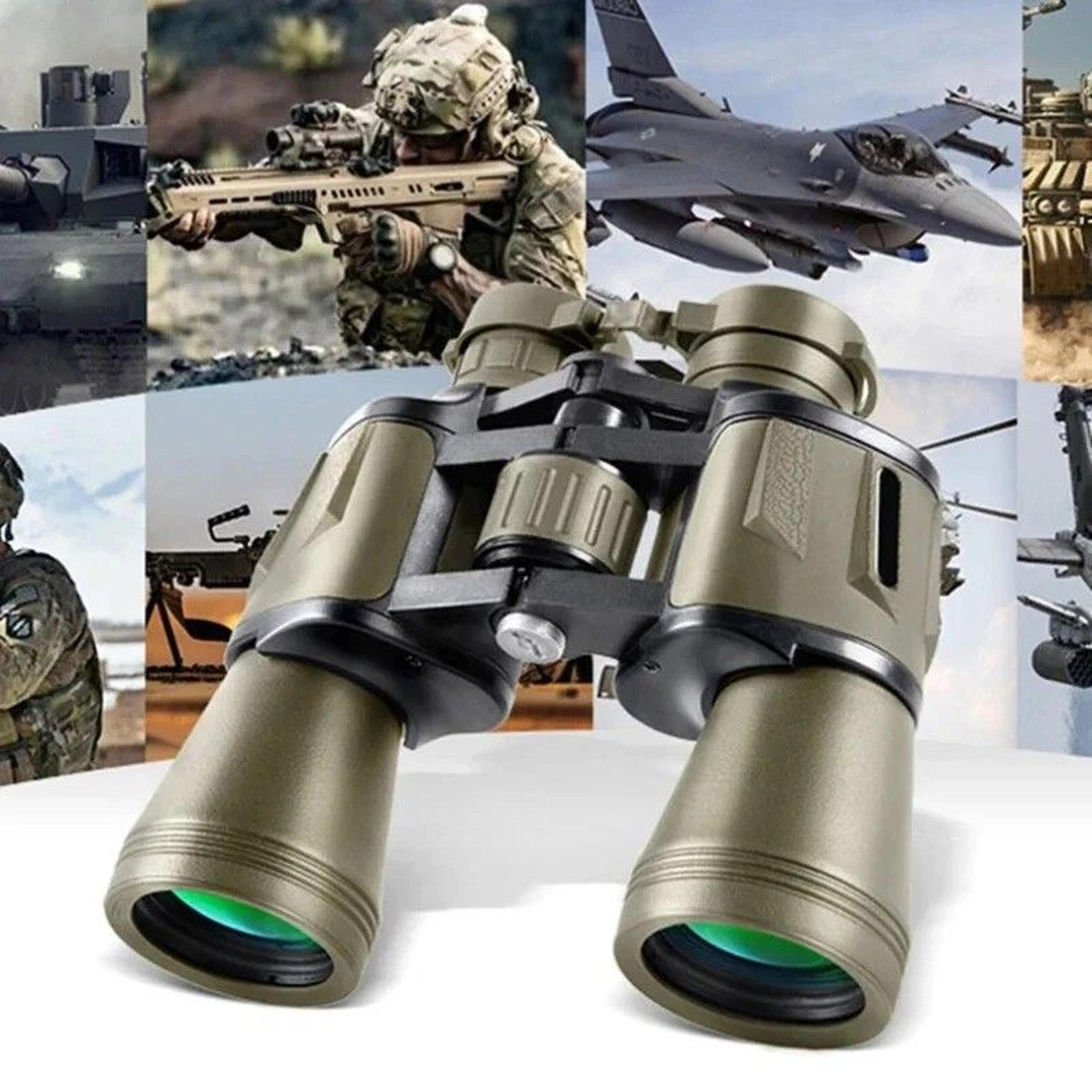 german military-style binoculars 20x50 – hd bak4 prism telescope for hunting, camping & surveillance