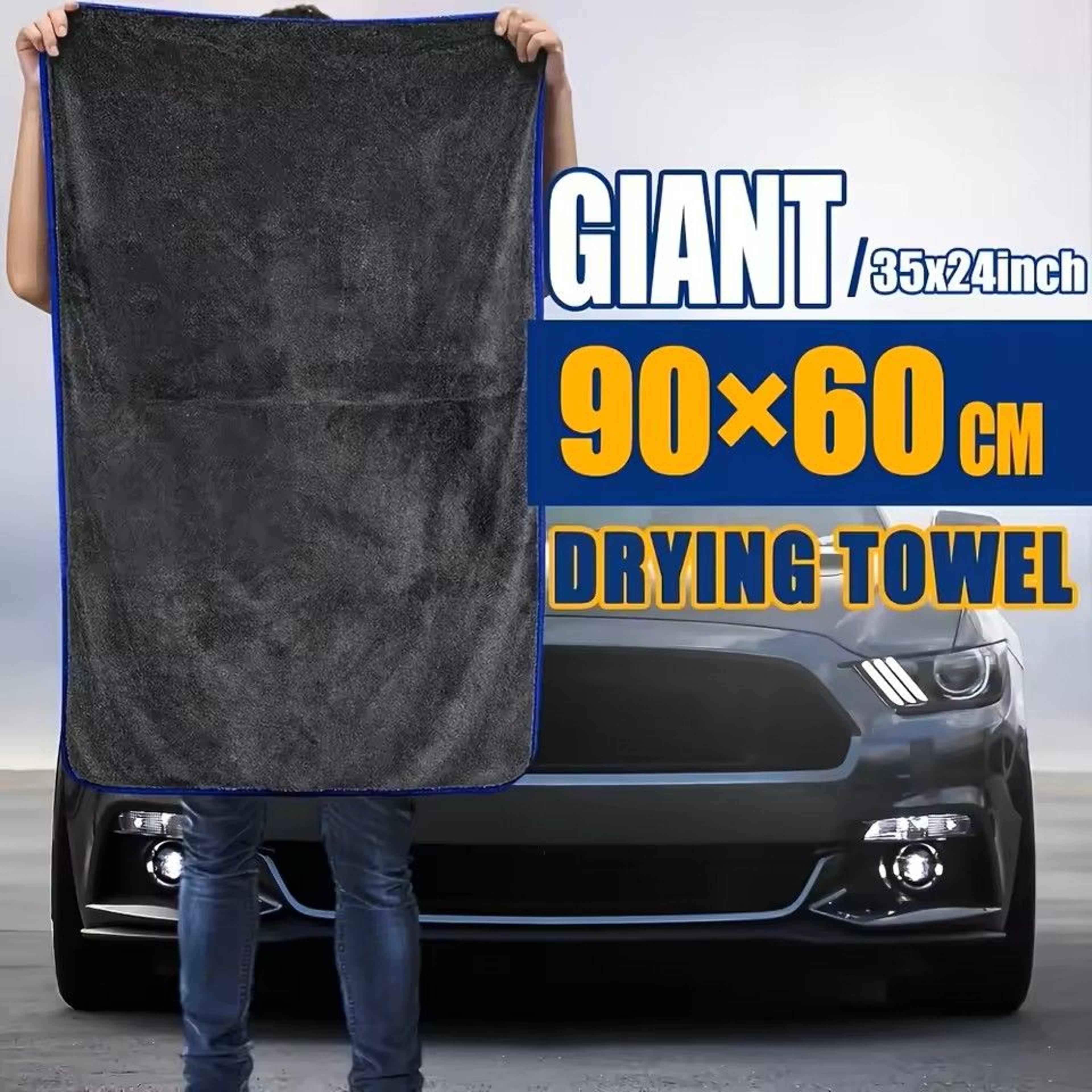 1pc Extra Large Car Towel 24x35 Inches  Super Absorbent NoShed StreakFree Fast Drying For Auto Deta