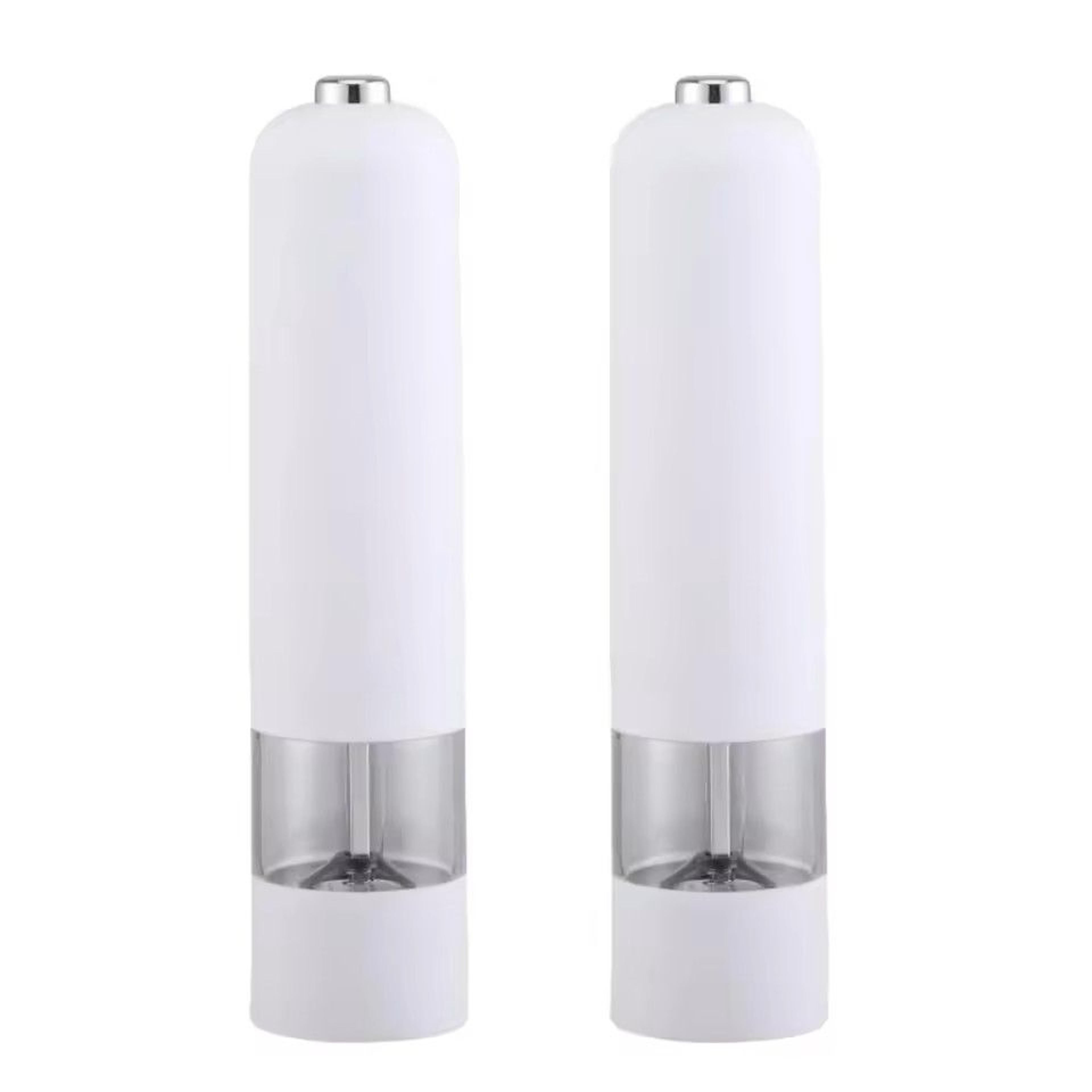 Electric Salt And Pepper Grinder Set One Handed Stainless Steel 5