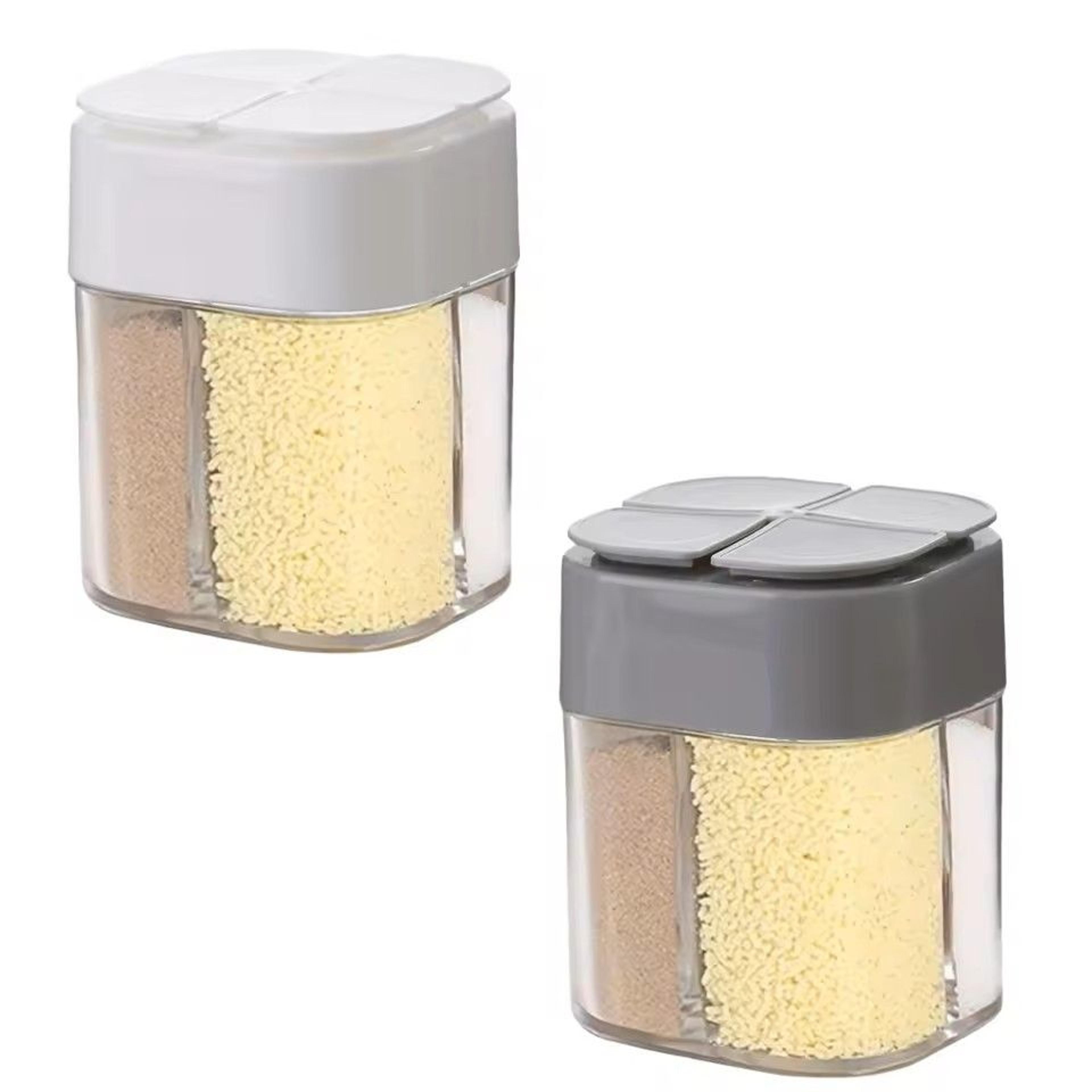 4 In 1 Camping Seasoning Shaker Portable Spice Jar With Lid For BBQ Cooking And Travel 8