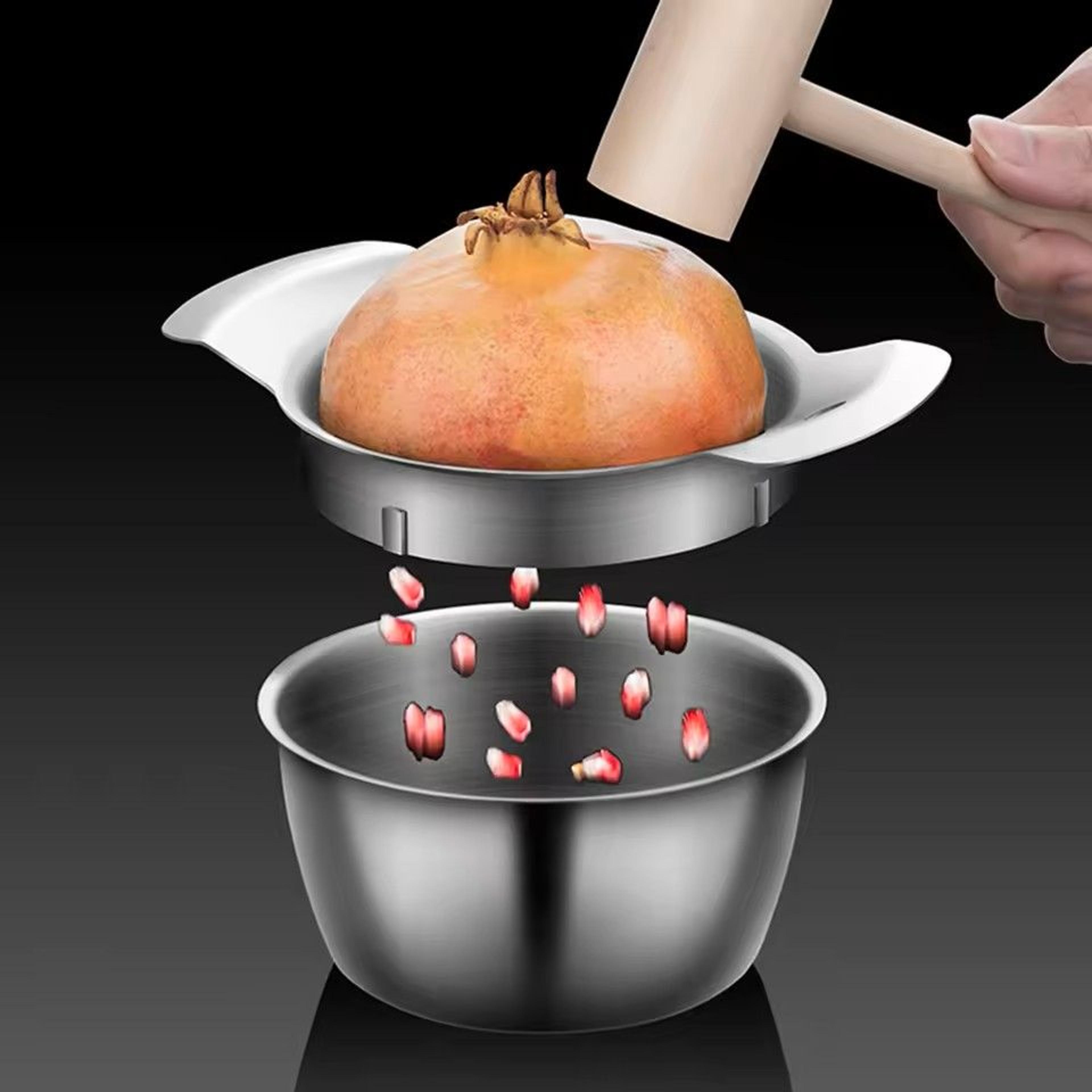 Stainless Steel Pomegranate Peeling Tool High Efficiency Fruit Deseeder For Kitchen Use 0