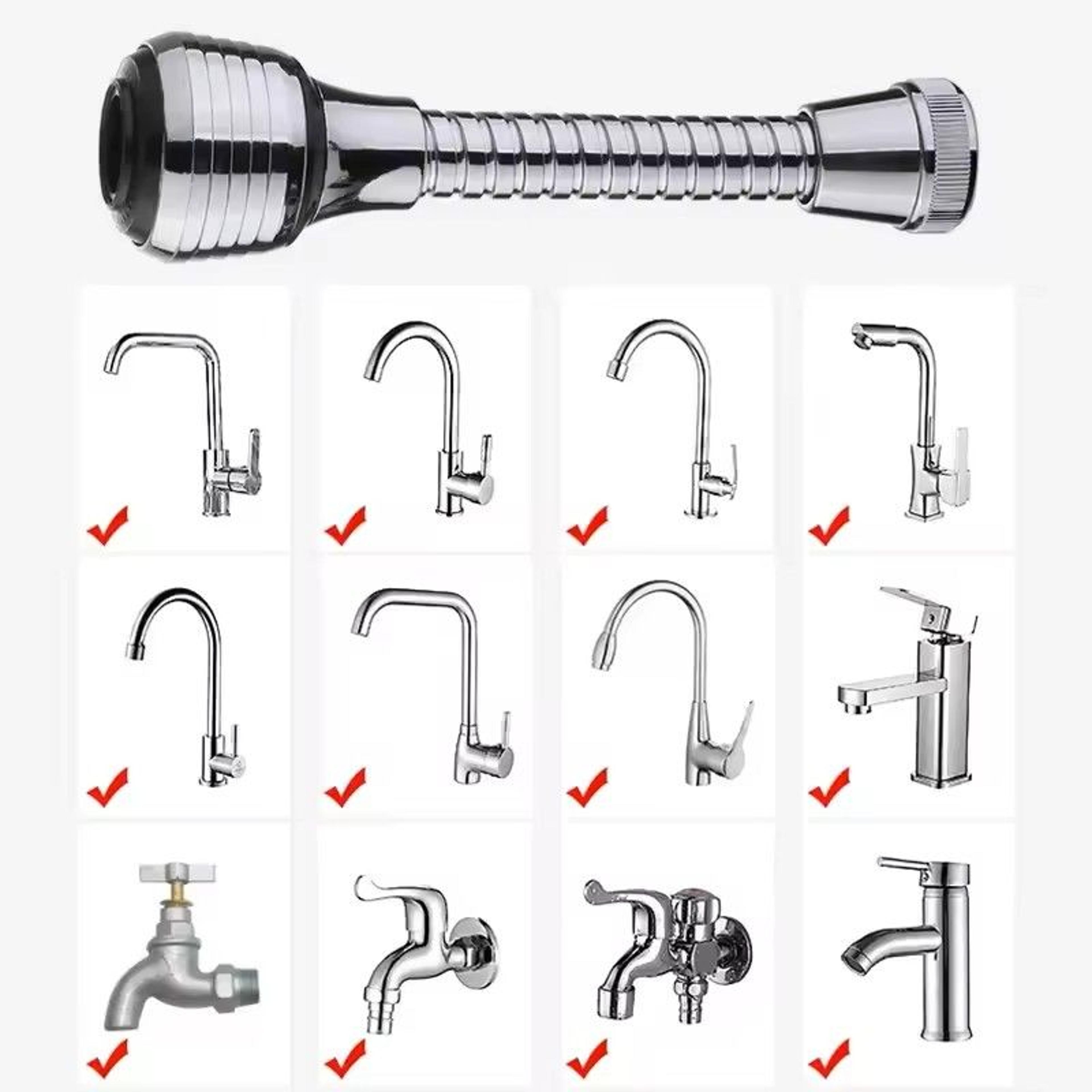 360 Rotating Faucet Extender With 2 Modes High Pressure Water Saving Tap Attachment For Kitchen And 3