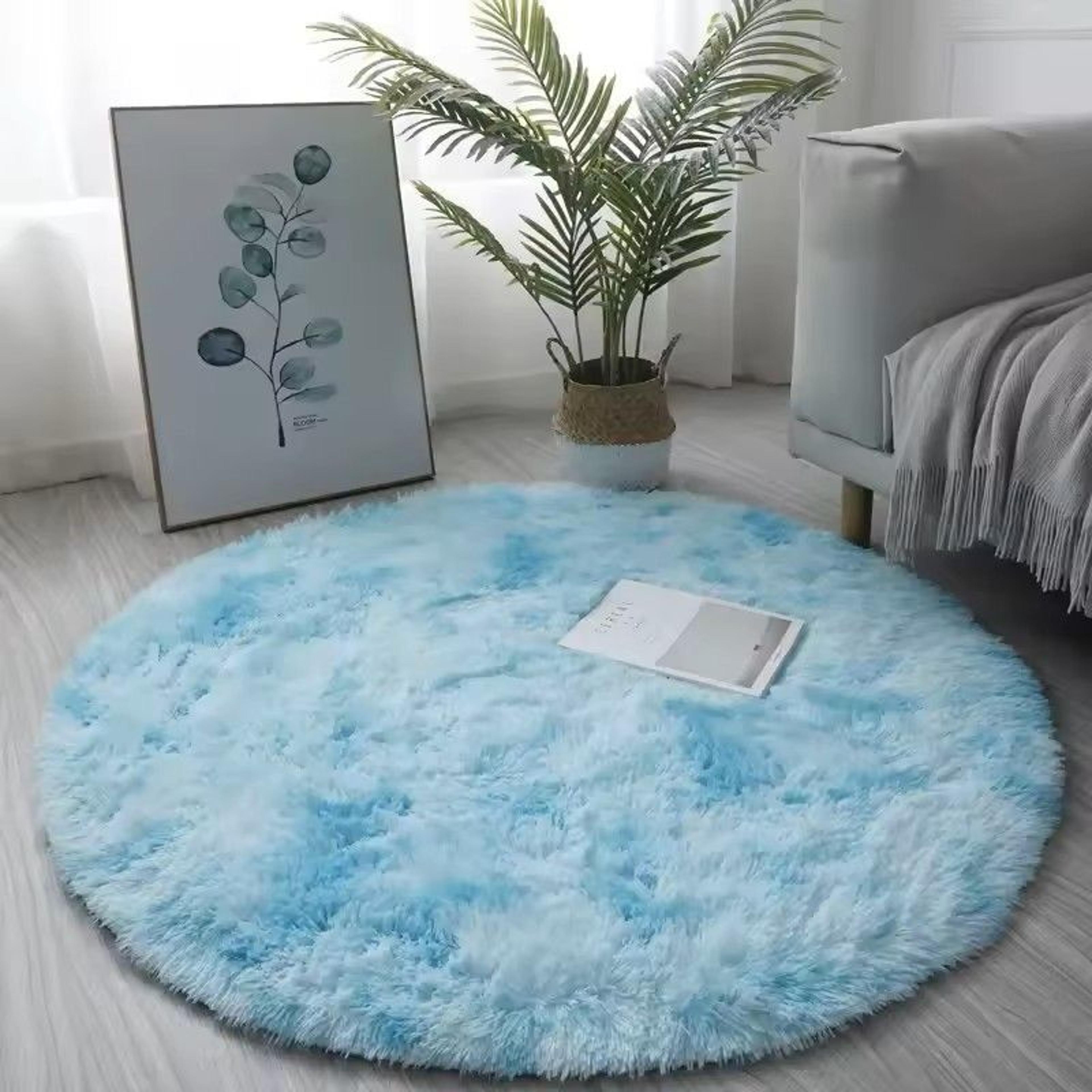 Super Soft Plush Round Rug Mat Fluffy Thick Pile Carpet For Living Room Bedroom Kids Room And Home  3