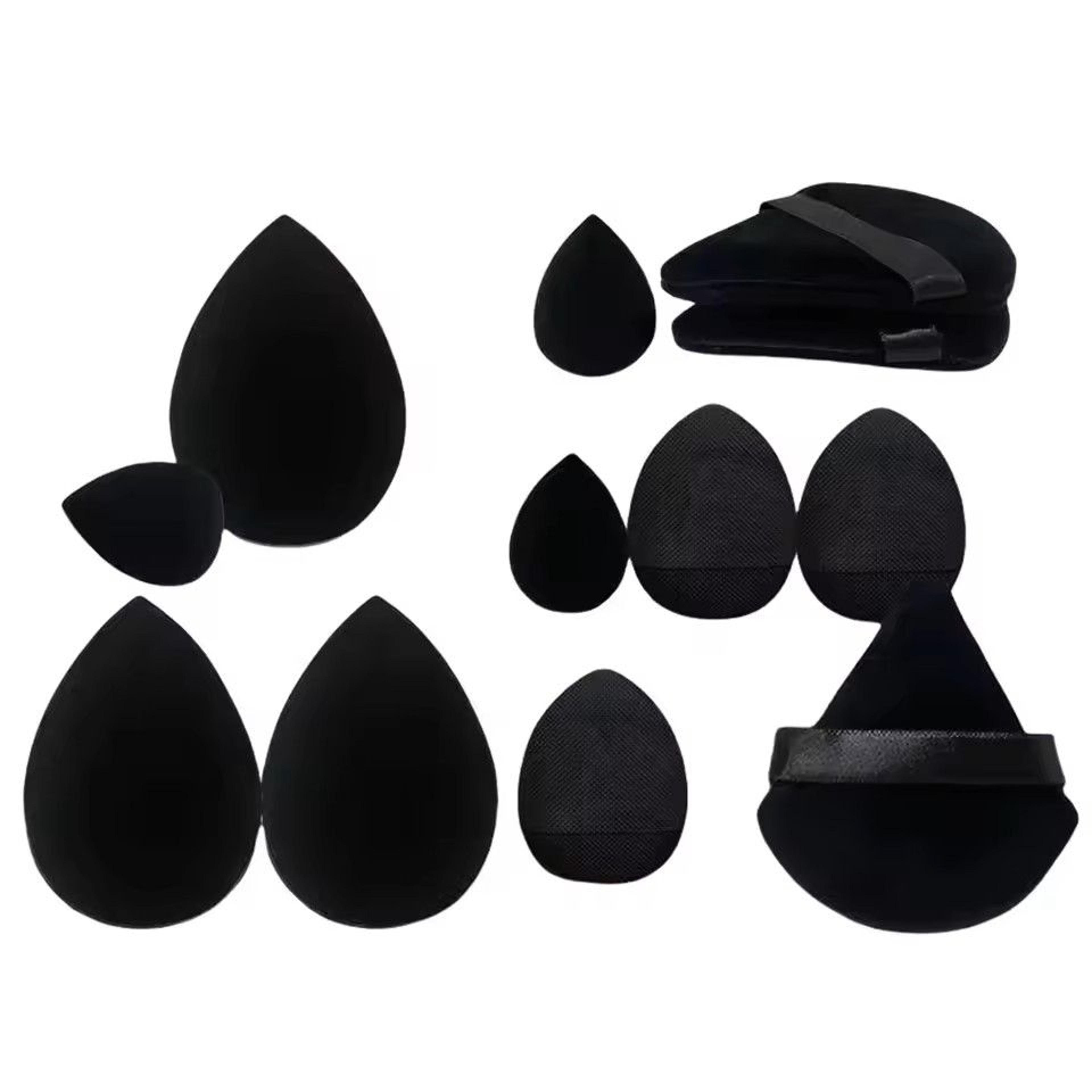12pcs Makeup Sponge Set Cosmetic Blender Beauty Eggs Velvet Triangle Powder Puff And Finger Puffs 1
